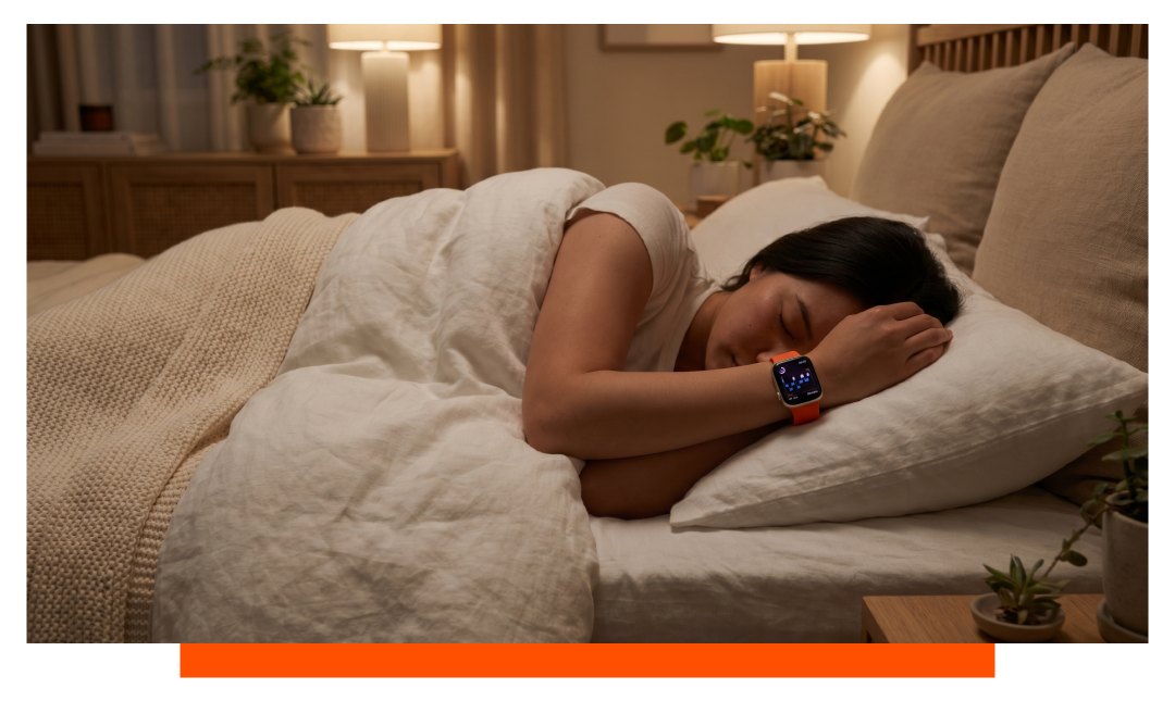 How does sleep tracking work on the Apple Watch?