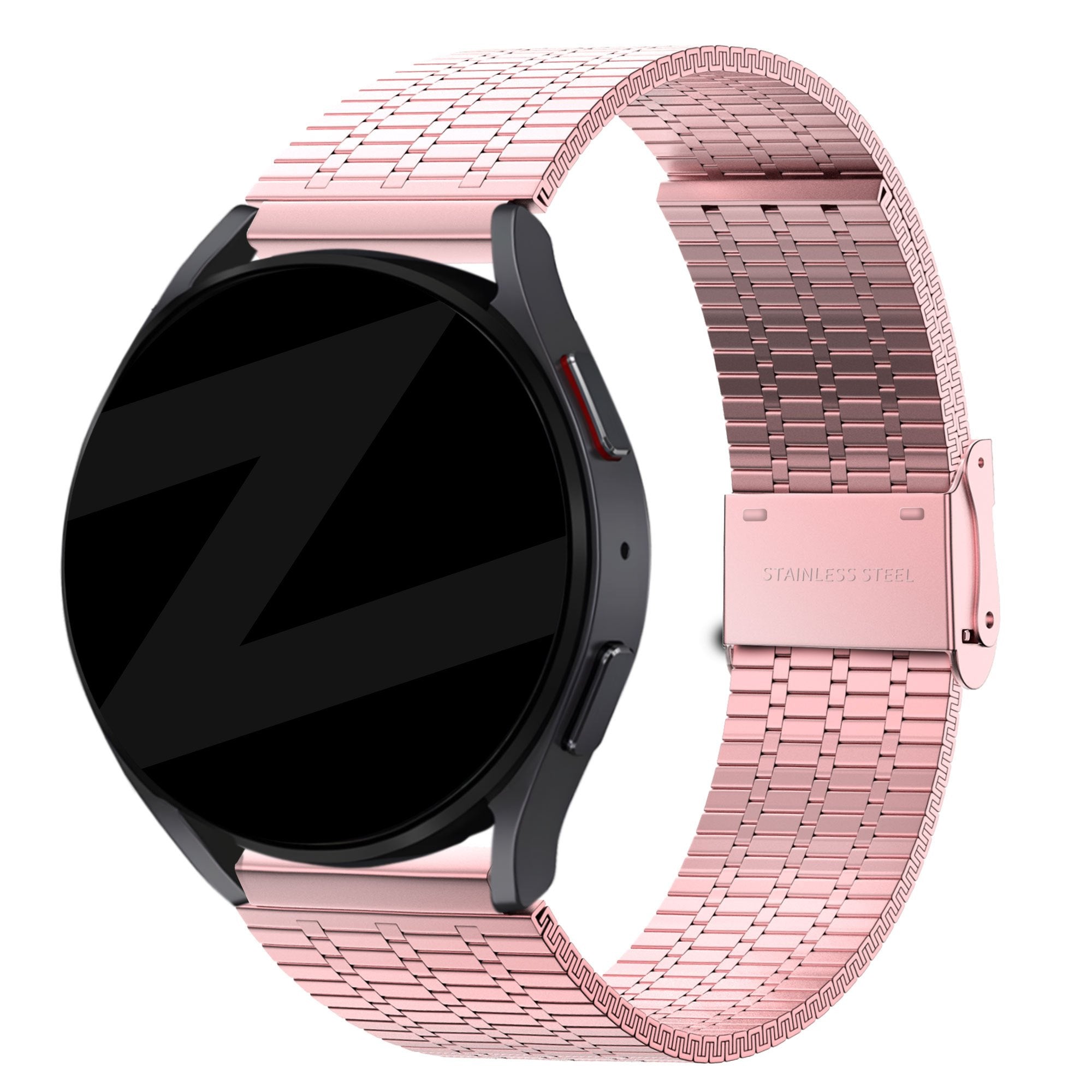 Bandz Garmin Vivomove Sport Verstellbares Stahlarmband (Rosa)