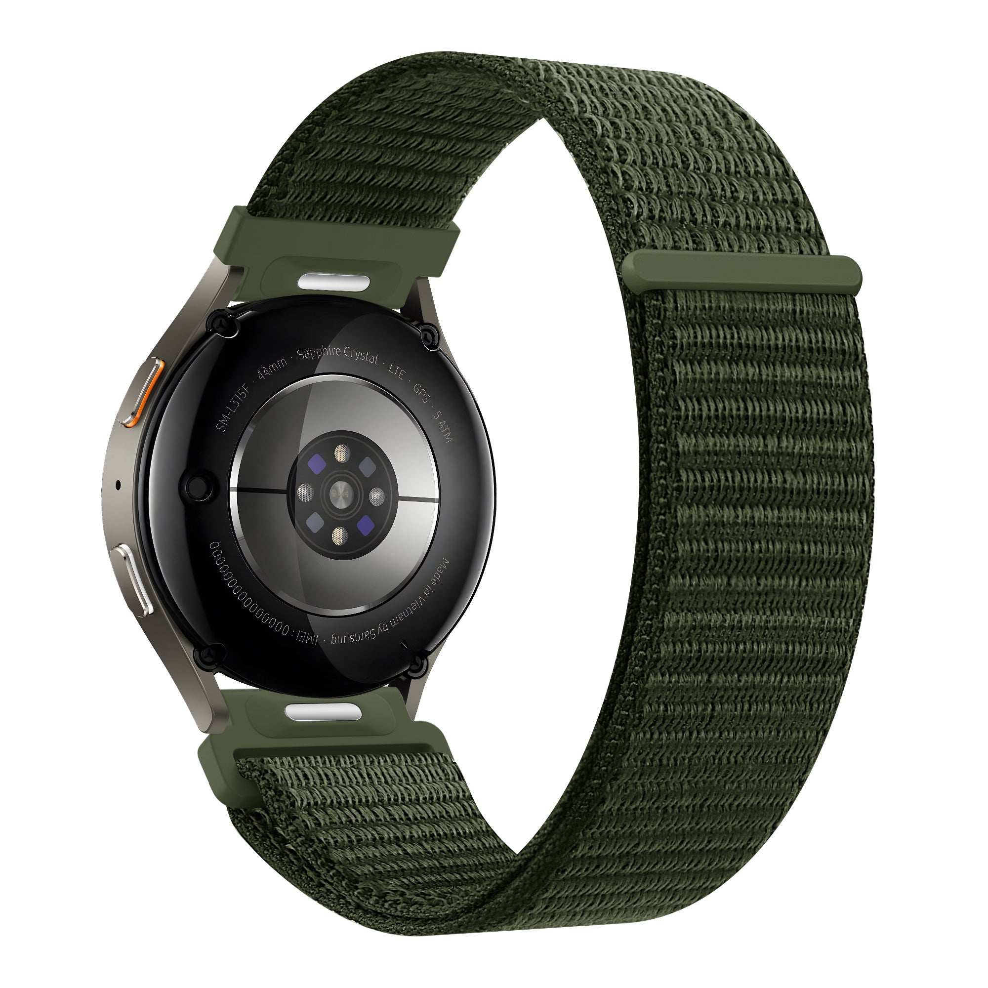 Bandz Samsung Galaxy Watch 7 - 44mm Nylonarmband 'Easy Fit' (Grün)