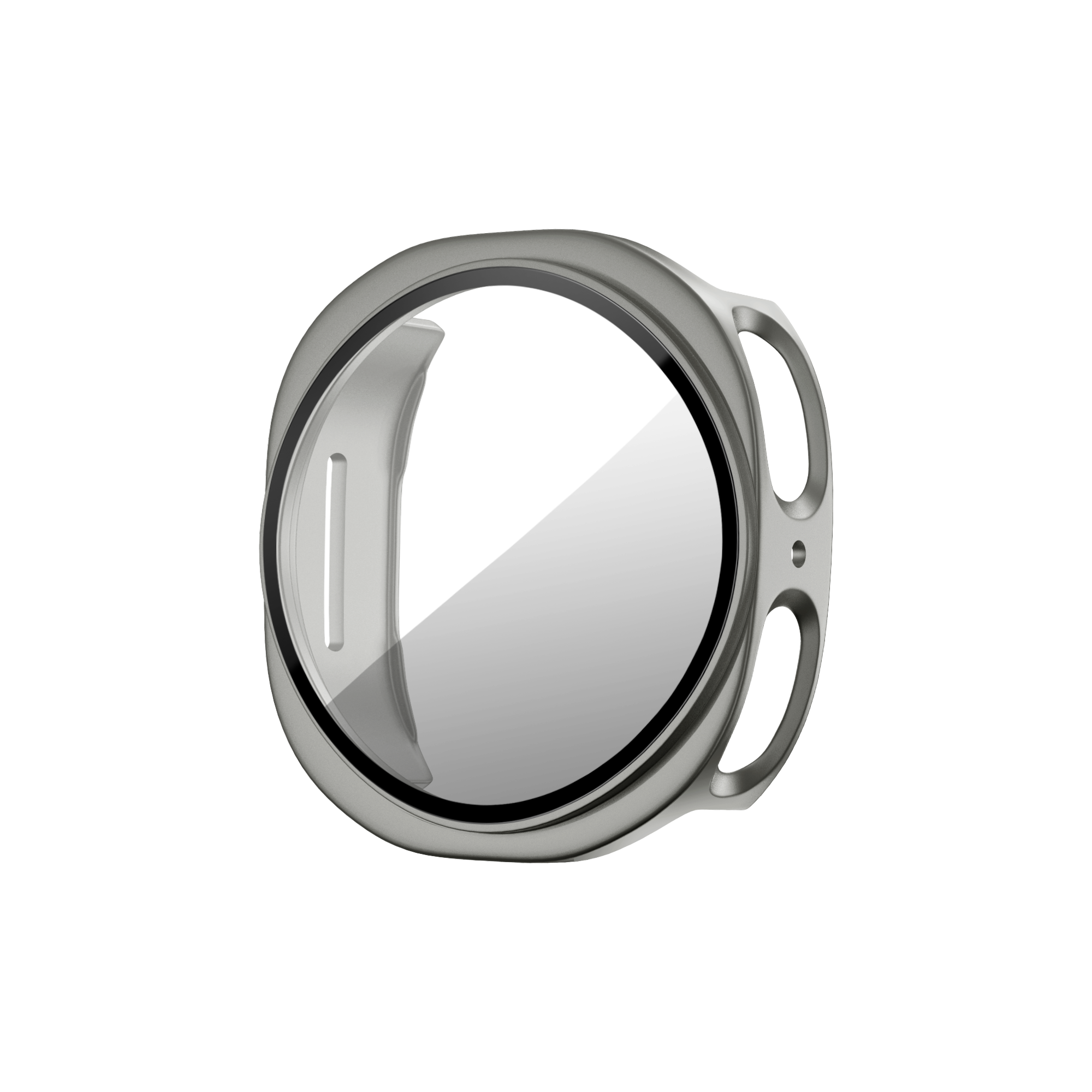 Bandz Samsung Galaxy Watch 8 - 44mm PC Cover with Glass (Titanium Gold)