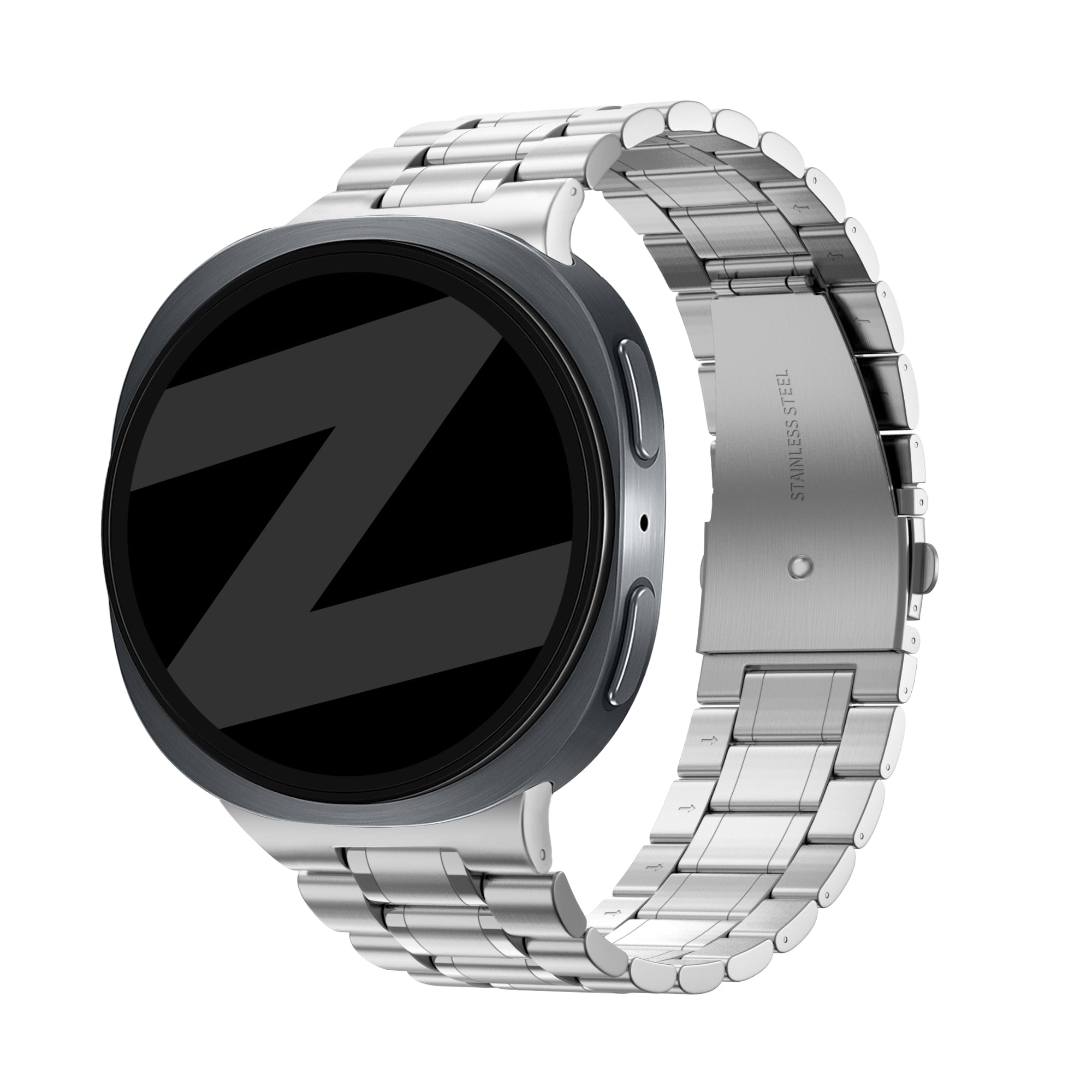 Bandz Samsung Galaxy Watch 8 Classic Steel Strap 'Deluxe' (Silver)