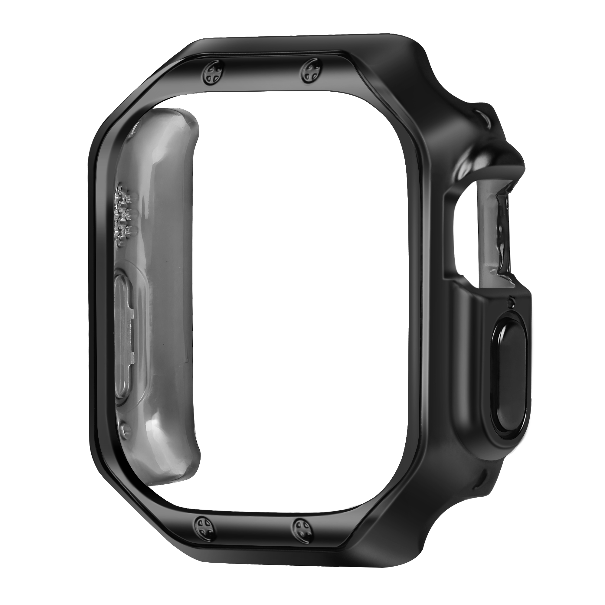 Bandz Apple Watch Ultra - 49mm Galvanized TPU Case (Black)