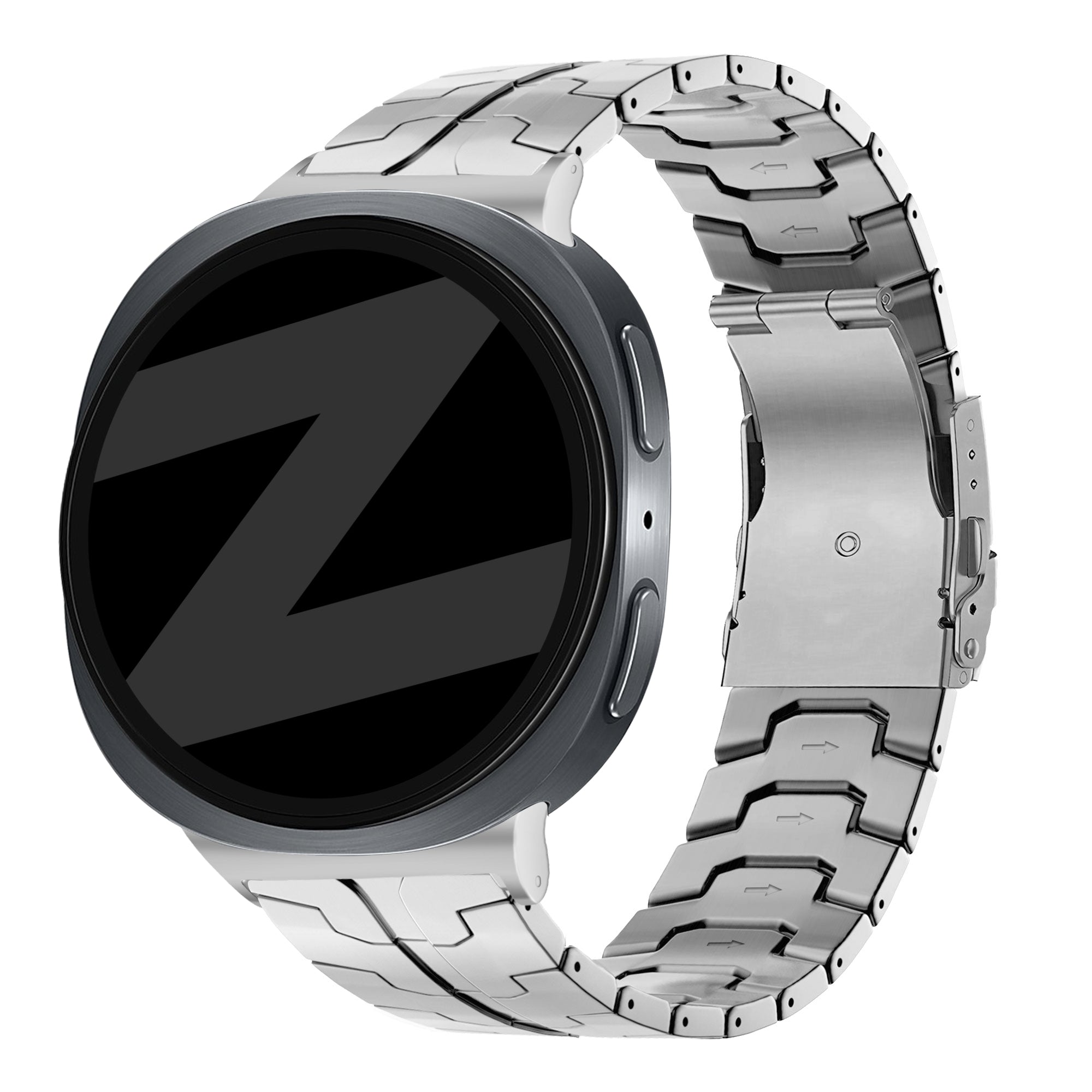 Bandz Samsung Galaxy Watch 8 - 40mm Titanium Strap 'Iron' (Silver)