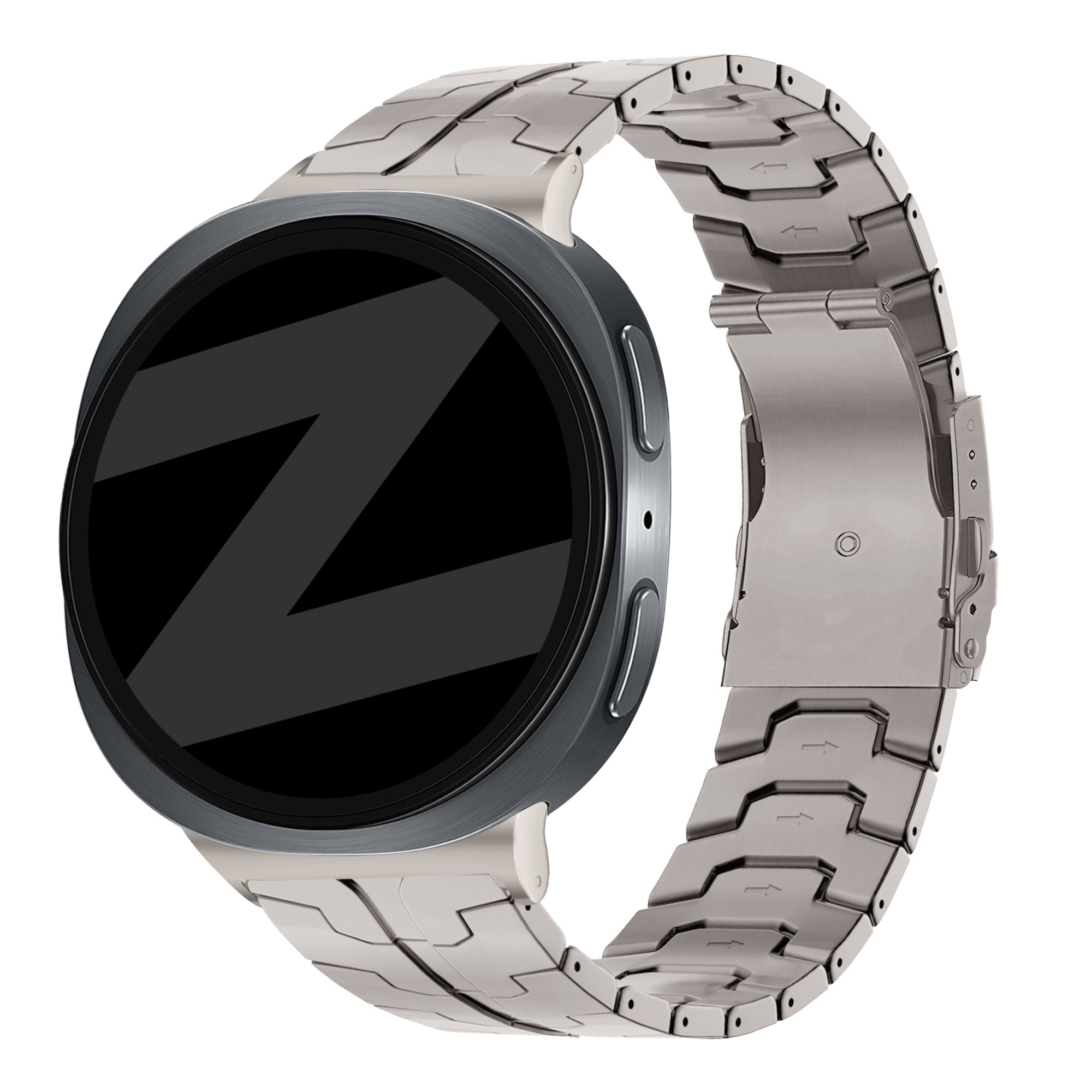 Bandz Samsung Galaxy Watch 8 - 40mm Titanarmband 'Iron' (Titan)