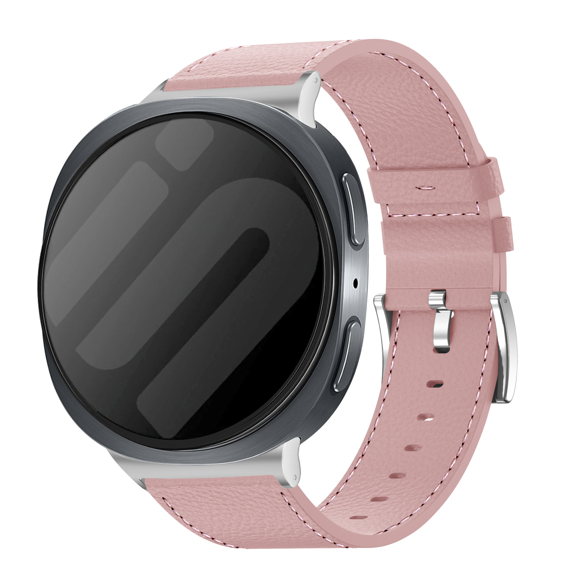 Samsung Galaxy Watch 8 Classic Gebürstetes Lederarmband (Rosa)