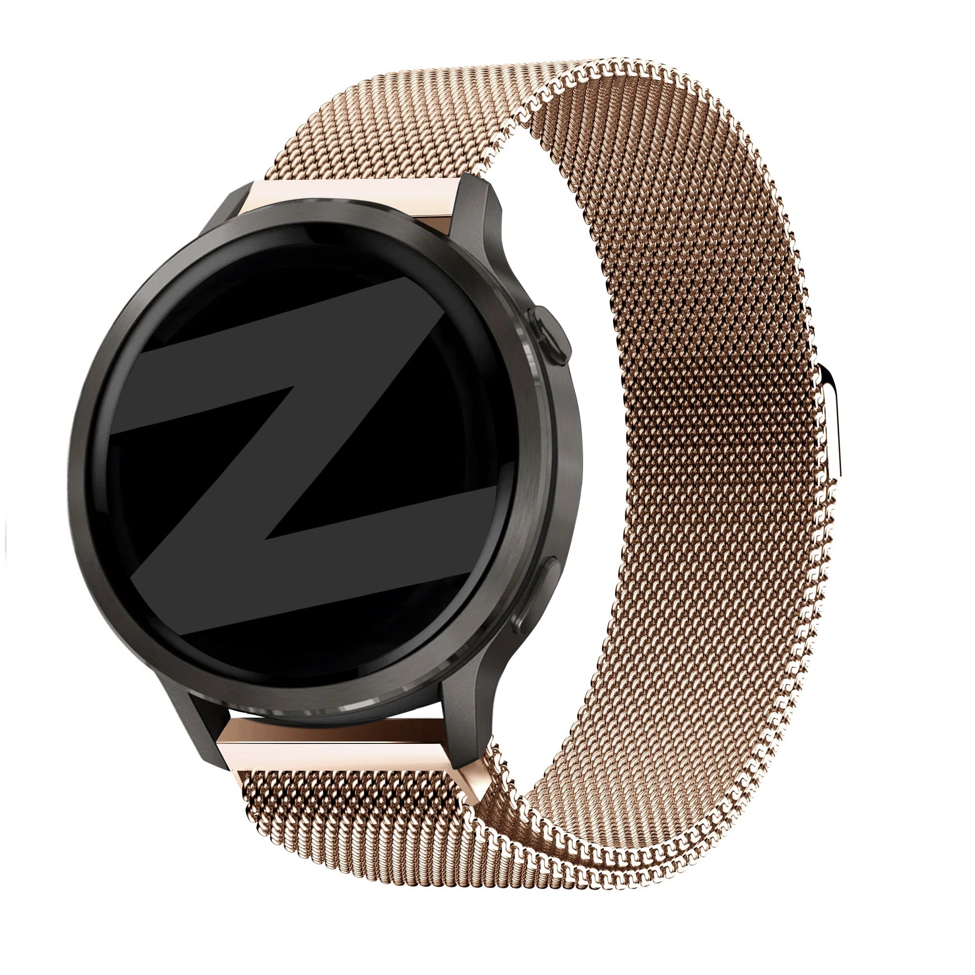 Bandz Garmin Vivomove 3s Milanese Loop Armband (Roségold)
