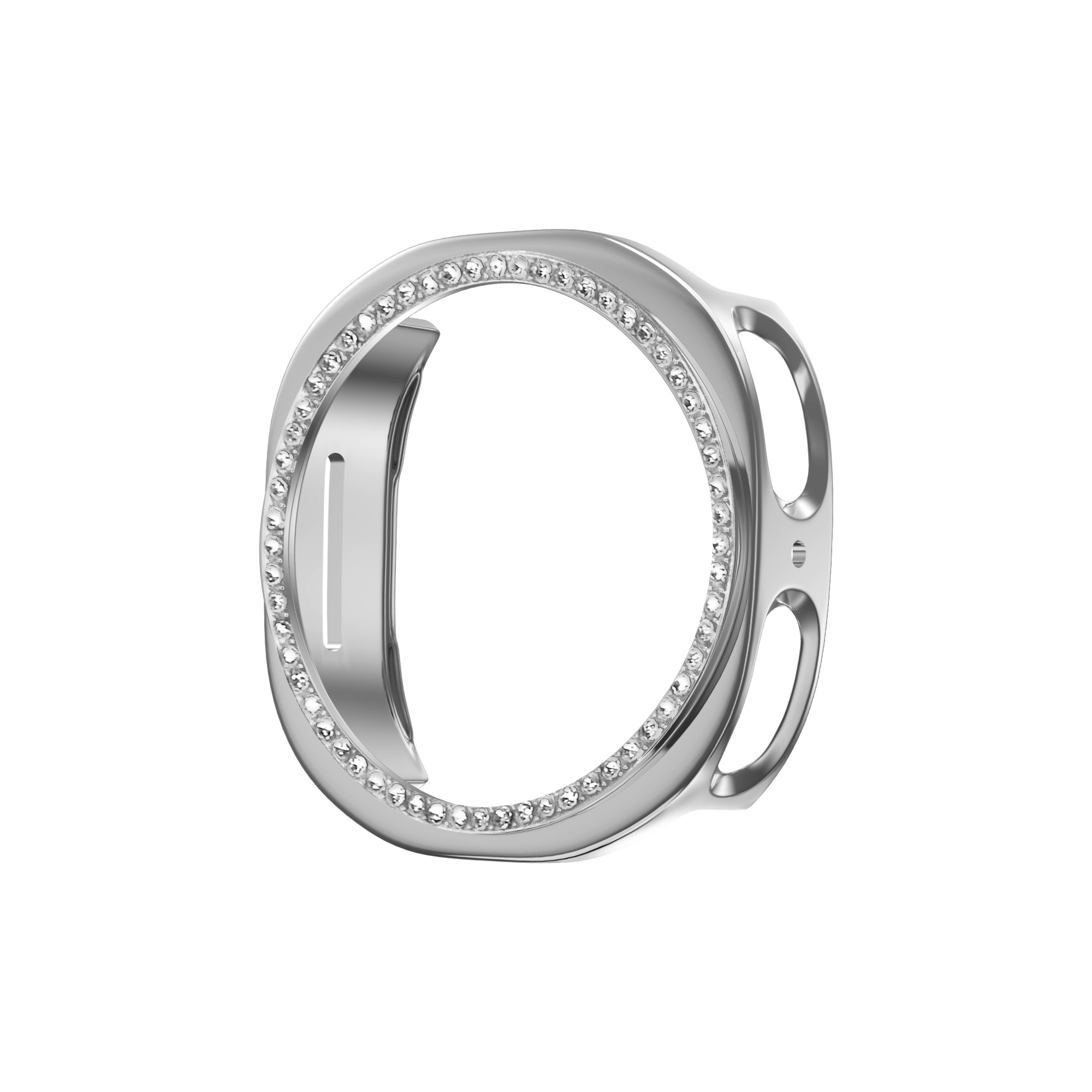 Bandz Samsung Galaxy Watch 8 - 40mm Diamant PC Hülle (Silber)