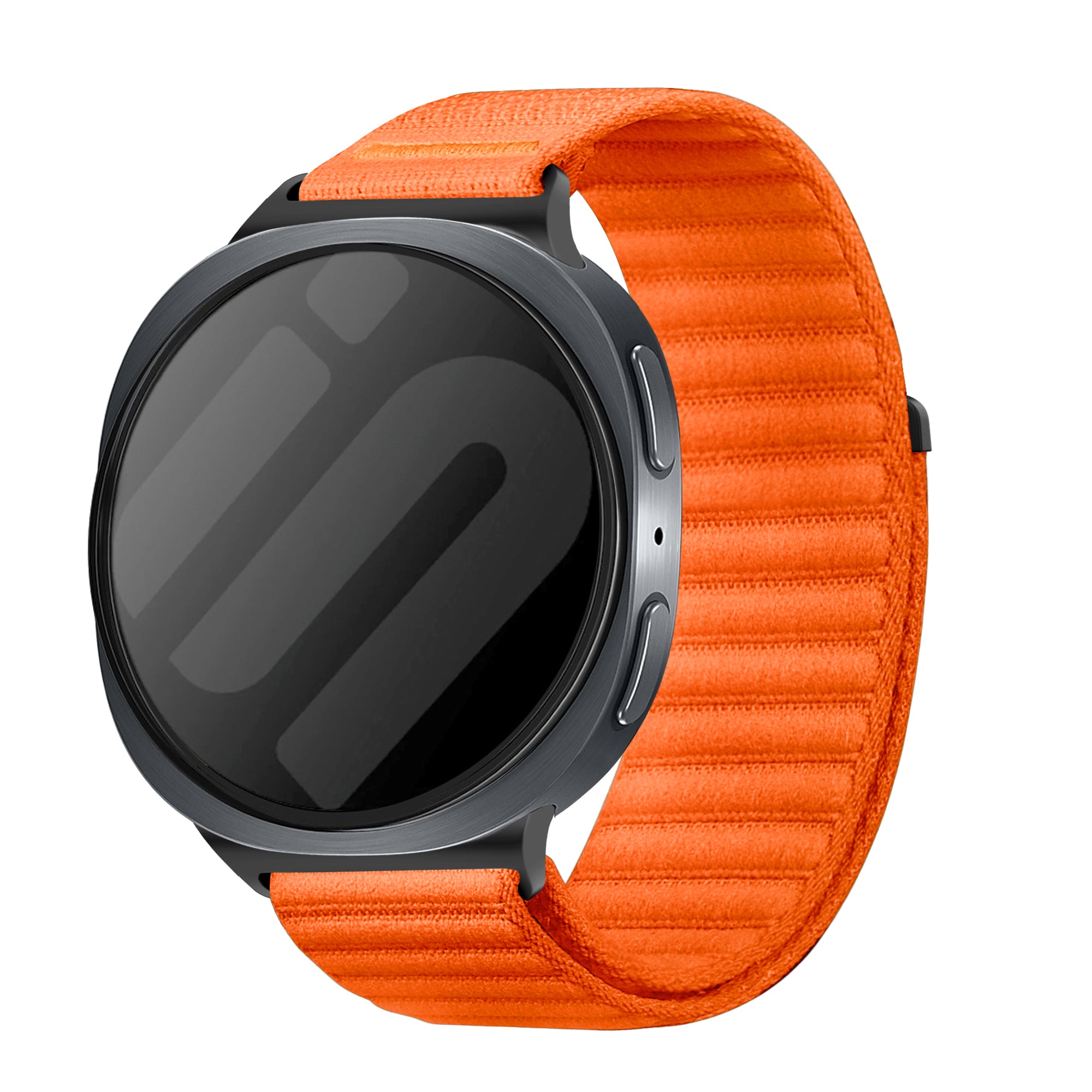Samsung Galaxy Watch 8 - 44mm Wave Nylonarmband (Orange)