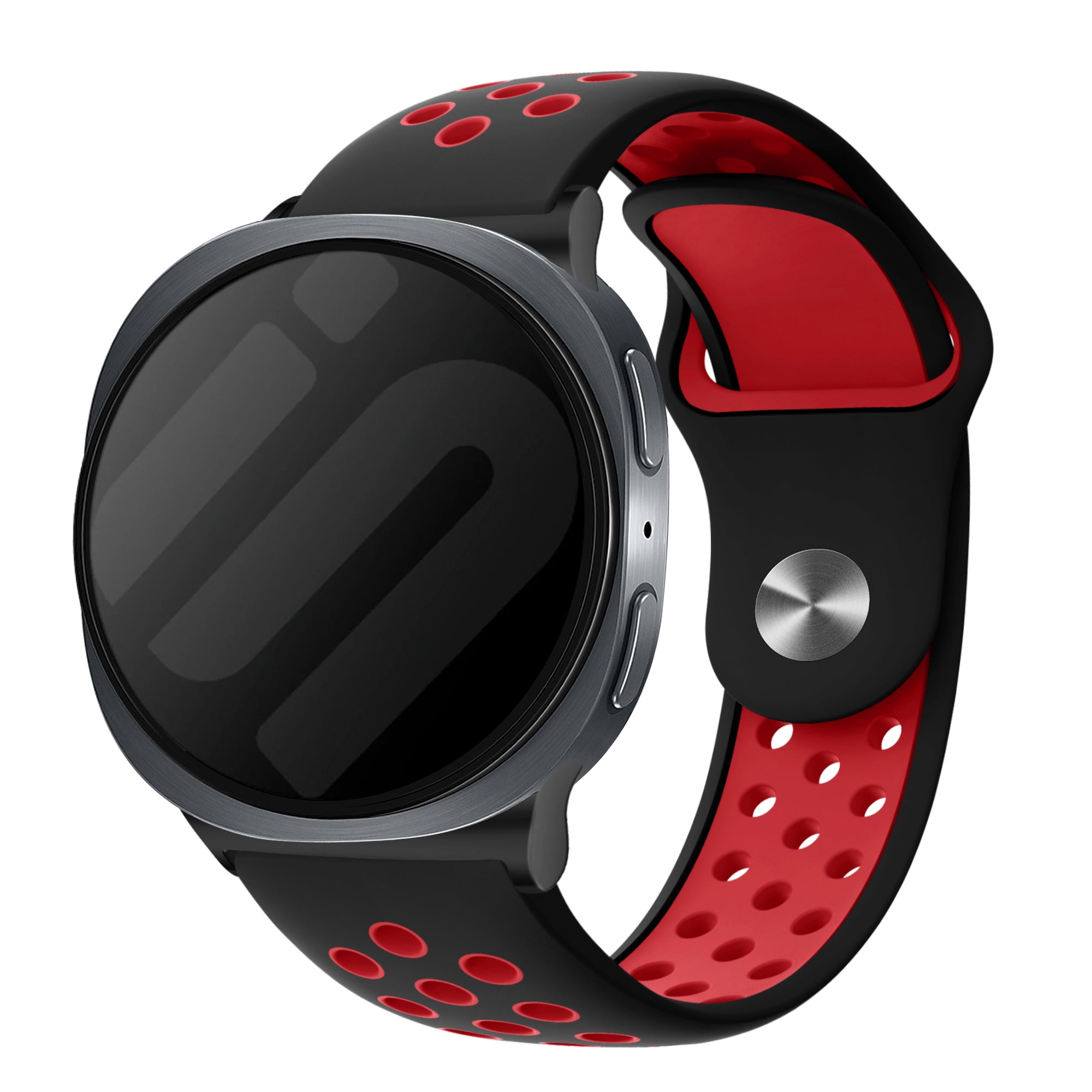 Samsung Galaxy Watch 8 - 44mm Sport Strap (Black/Red)
