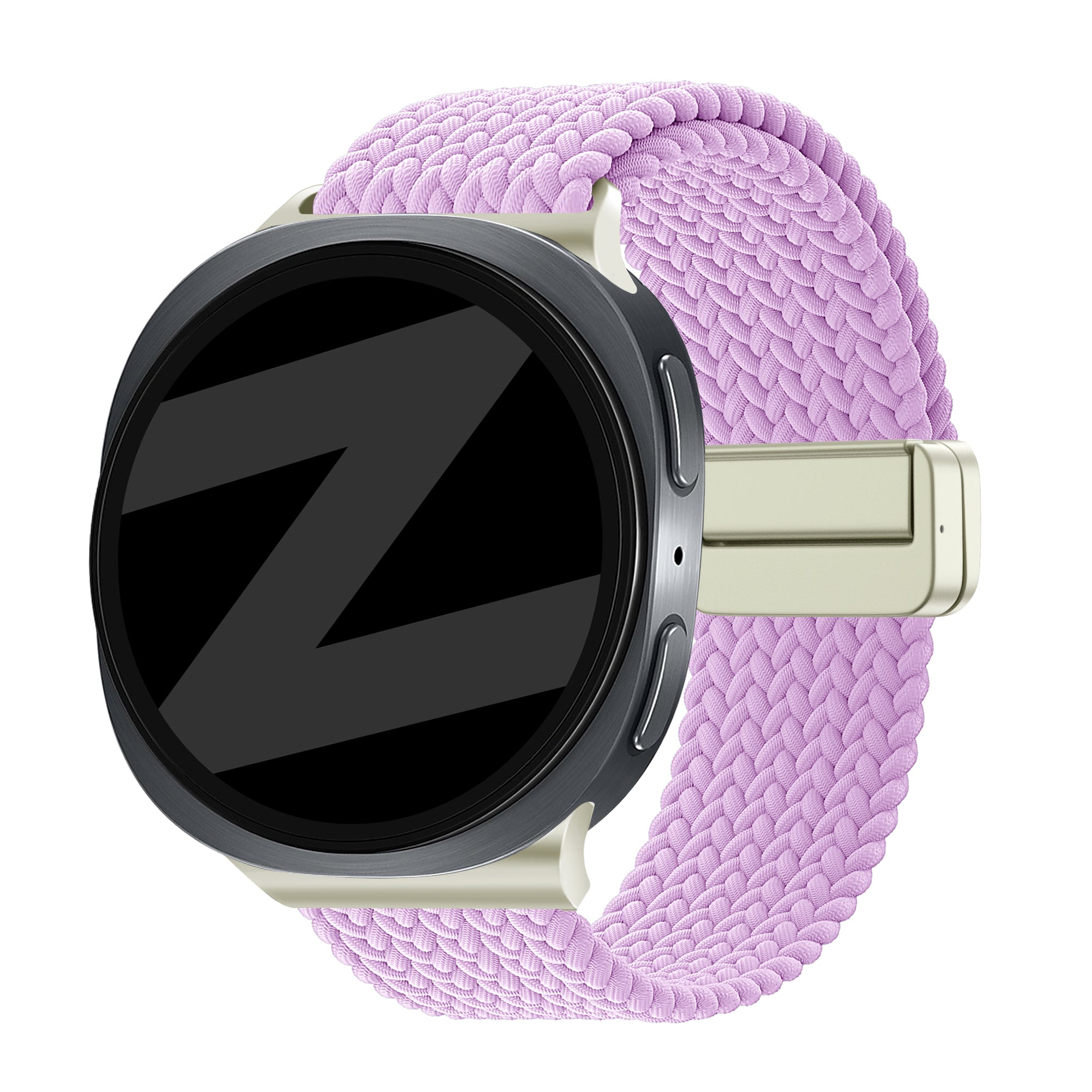 Bandz Samsung Galaxy Watch 8 - 44mm Magnetic Braided Strap (Lilac)