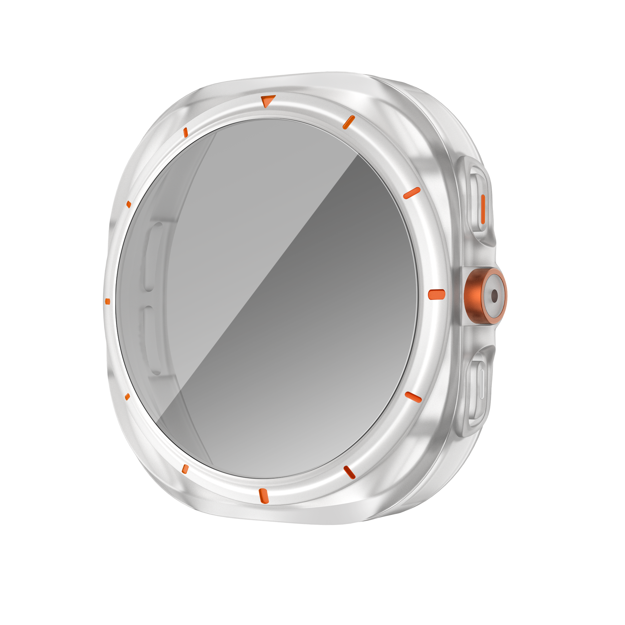 Bandz Samsung Galaxy Watch 7 - 44mm Square PC-Gehäuse mit Glass (Frost)