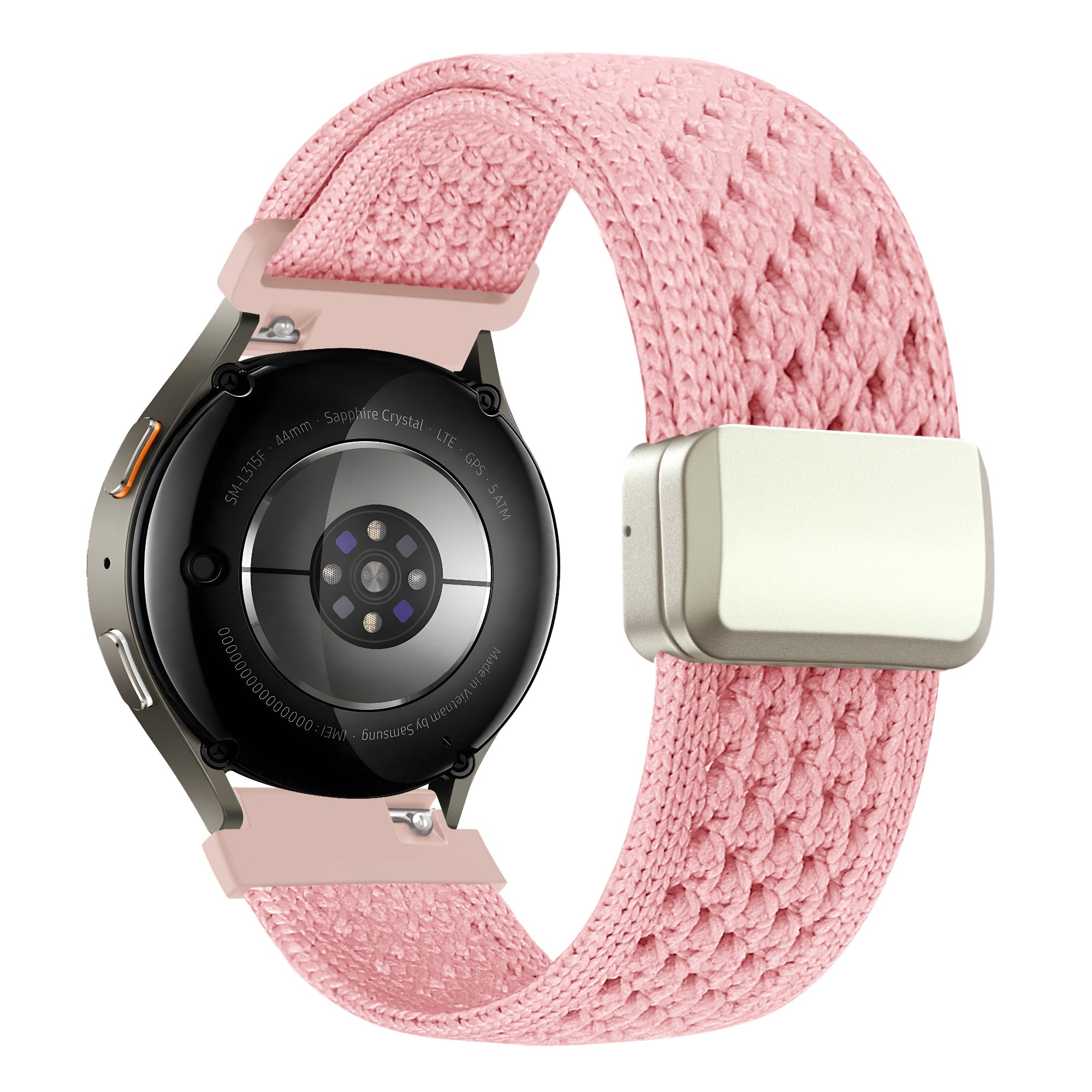 Bandz Garmin Vivomove Trend Vintage Nylonarmband (Rosa)