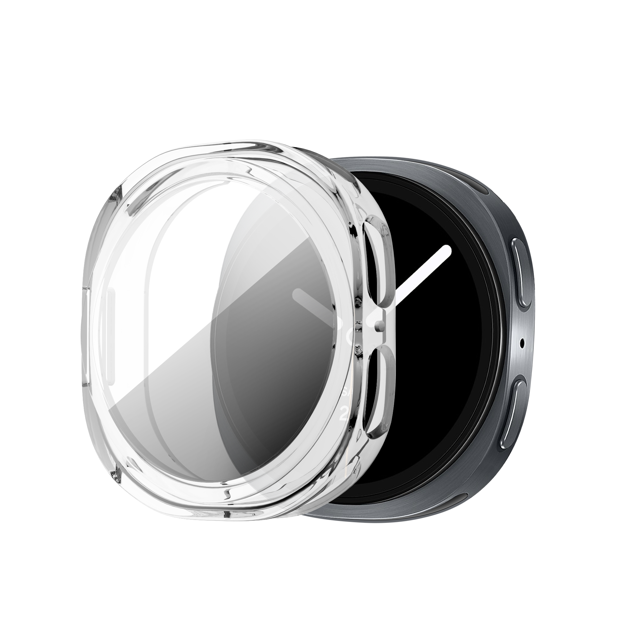 Bandz Samsung Galaxy Watch 8 - 40mm TPU Hülle (Transparant)