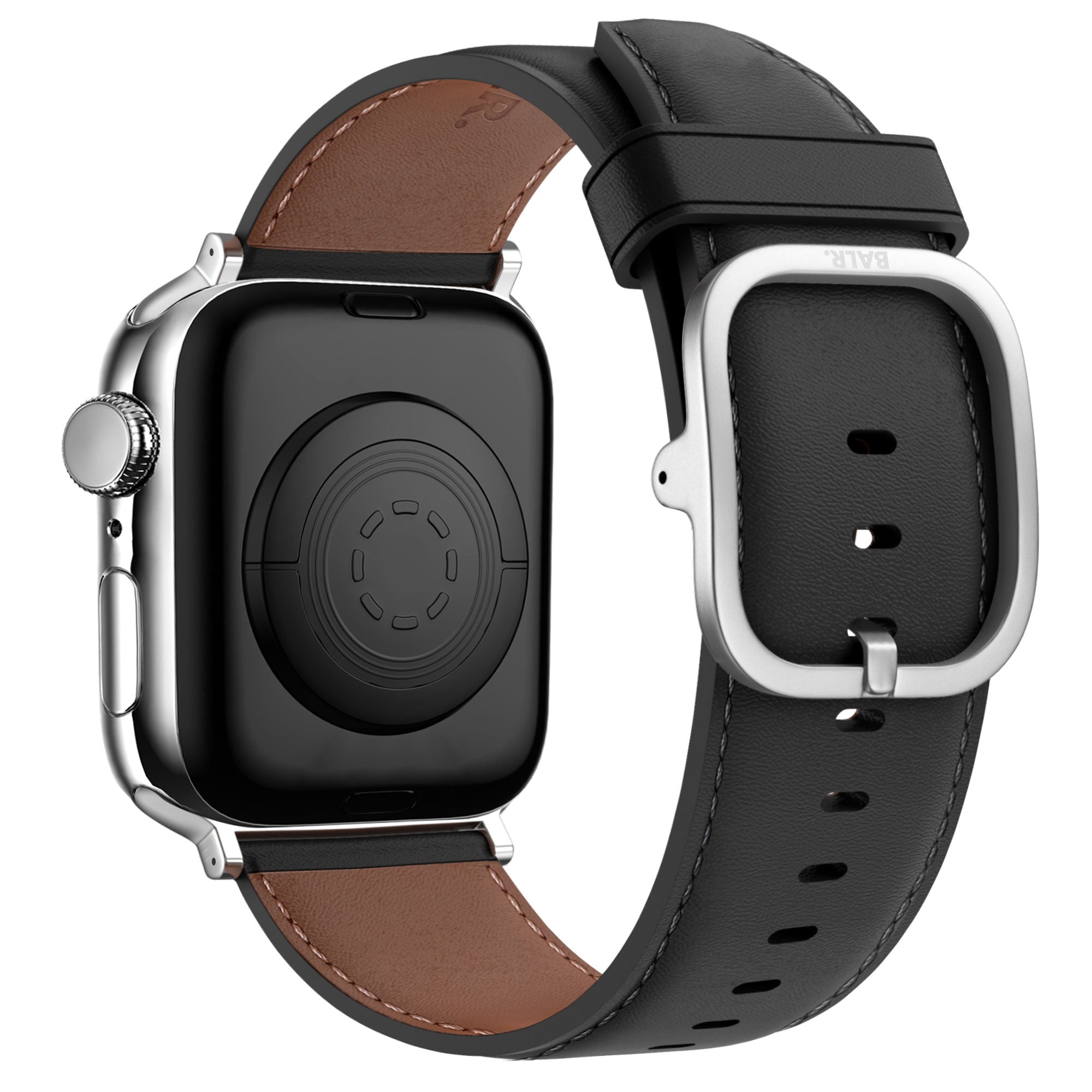 BALR. Apple Watch Leather Strap (Black)