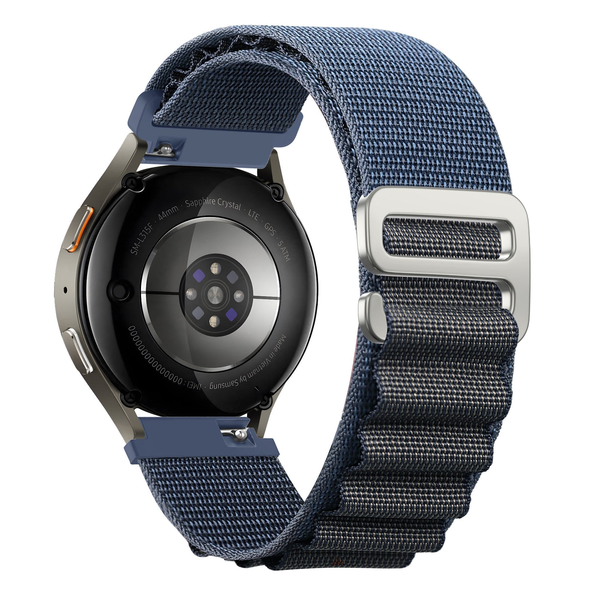 Bandz Amazfit Bip U (Pro) Alpine Nylonarmband (Grau-Blau)