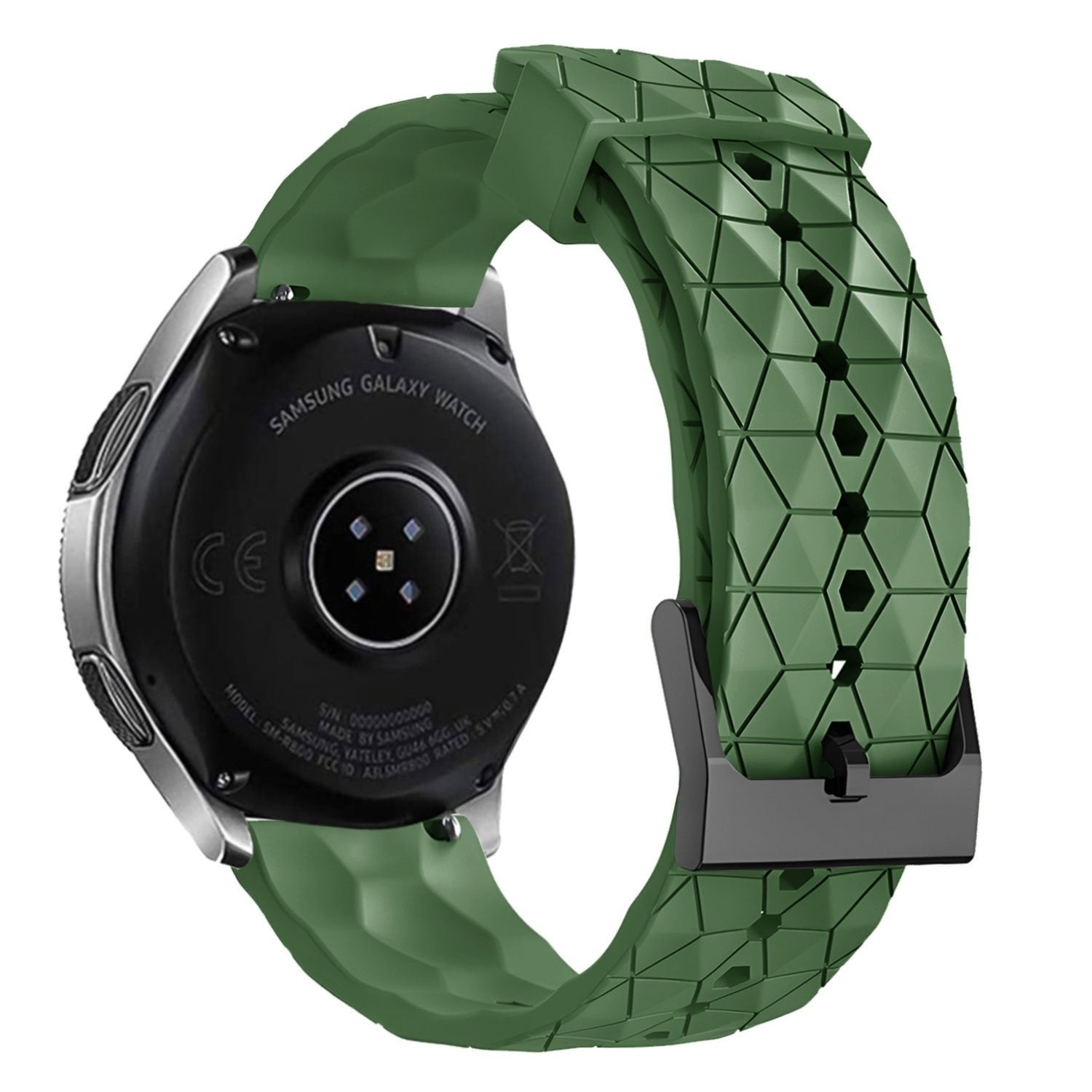 Suunto 9 Peak Silikonarmband Sechseck (Armeegrün)