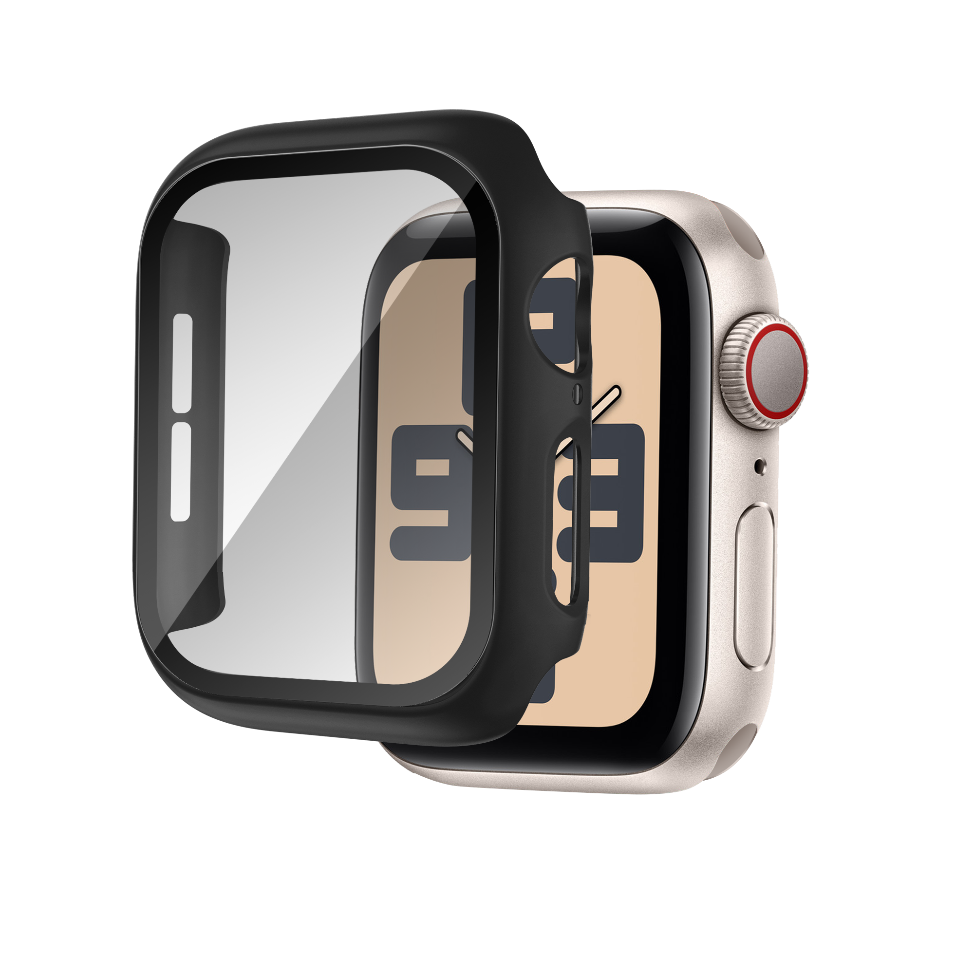 Bandz Apple Watch 10 - 46mm PC Case with Glass (Black)