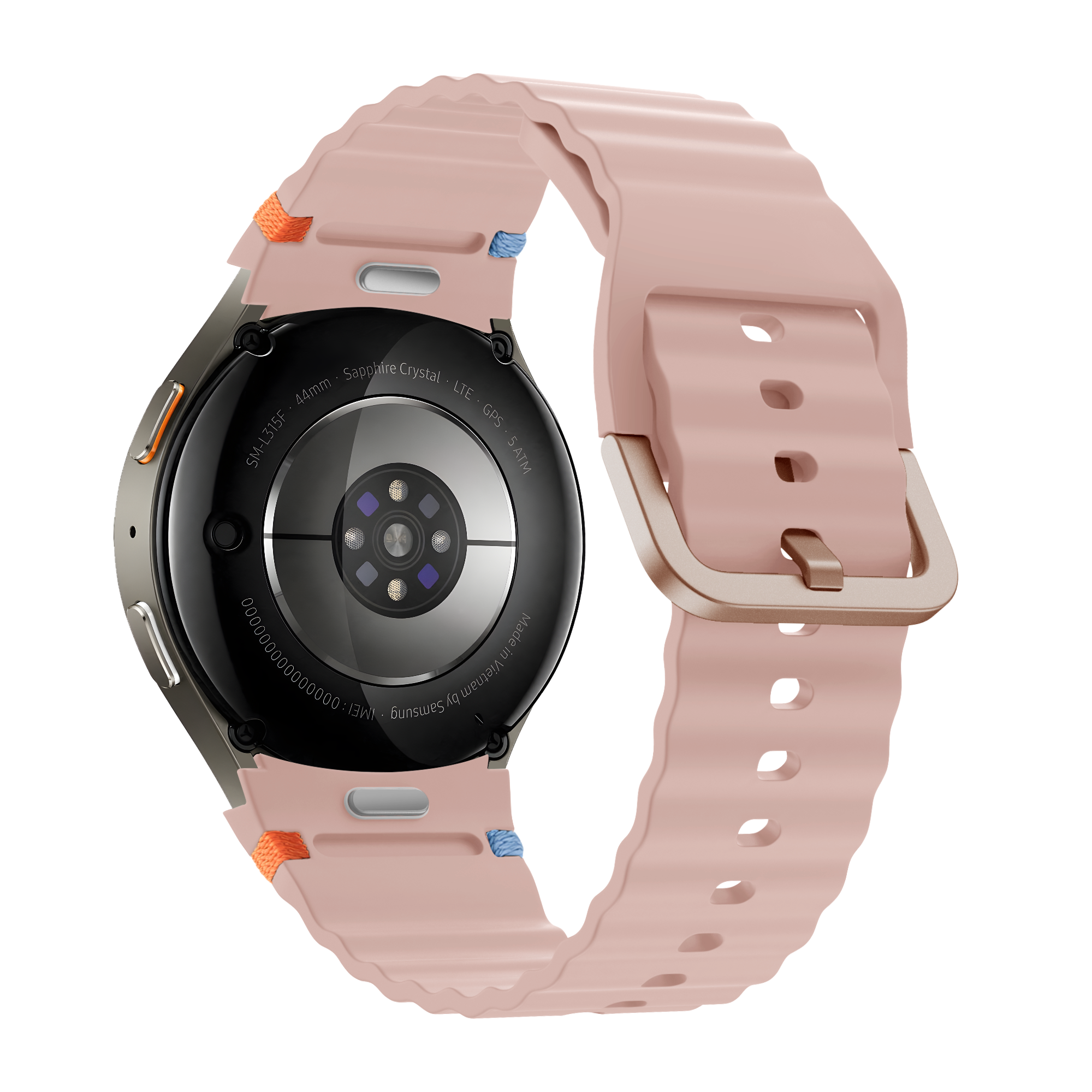 Bandz Samsung Galaxy Watch 6 Classic - 47mm Wave-Armband 'Easy Fit' (Hell Rosa)