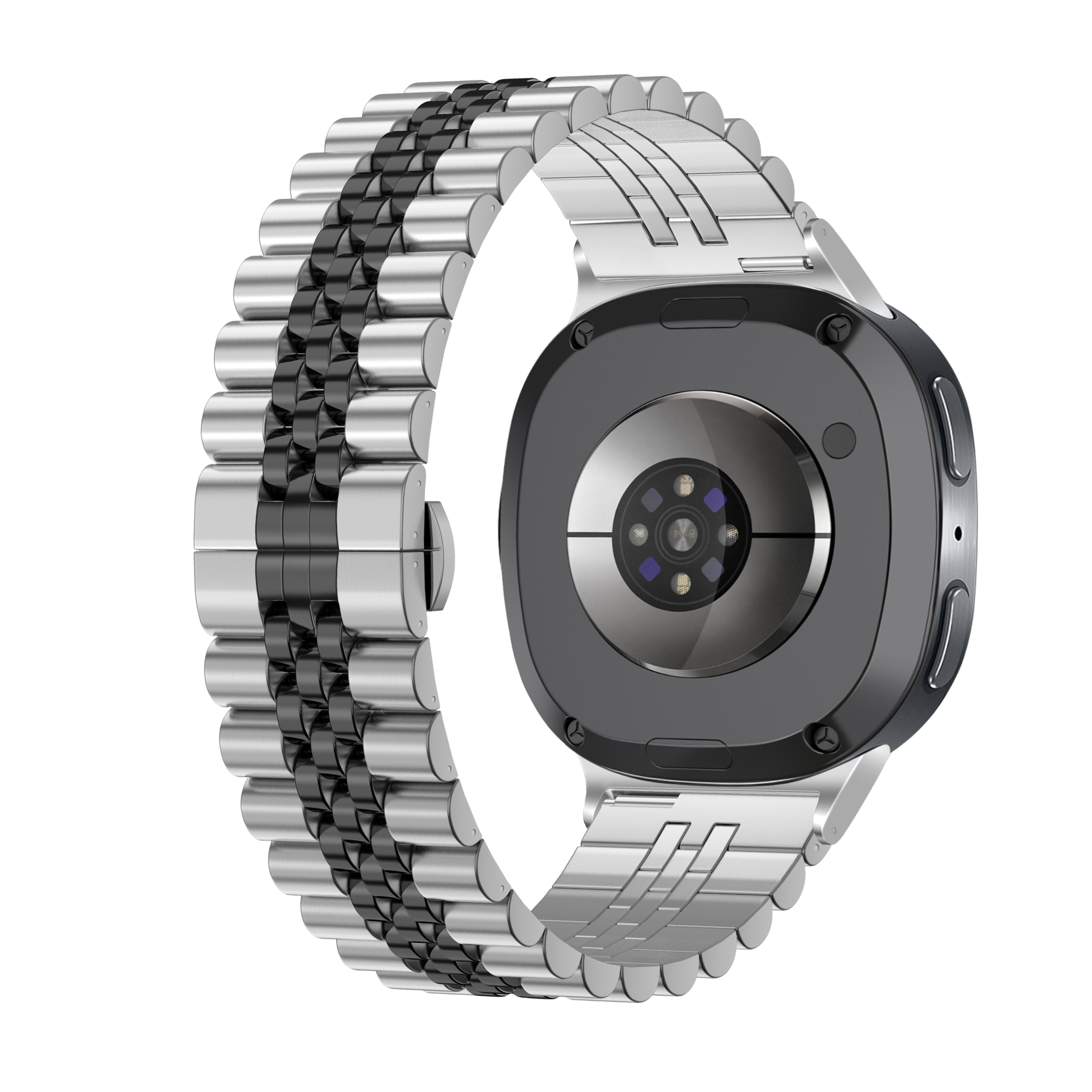 Samsung Galaxy Watch 8 - 40mm Jubilee Steel Strap (Silver/Black)