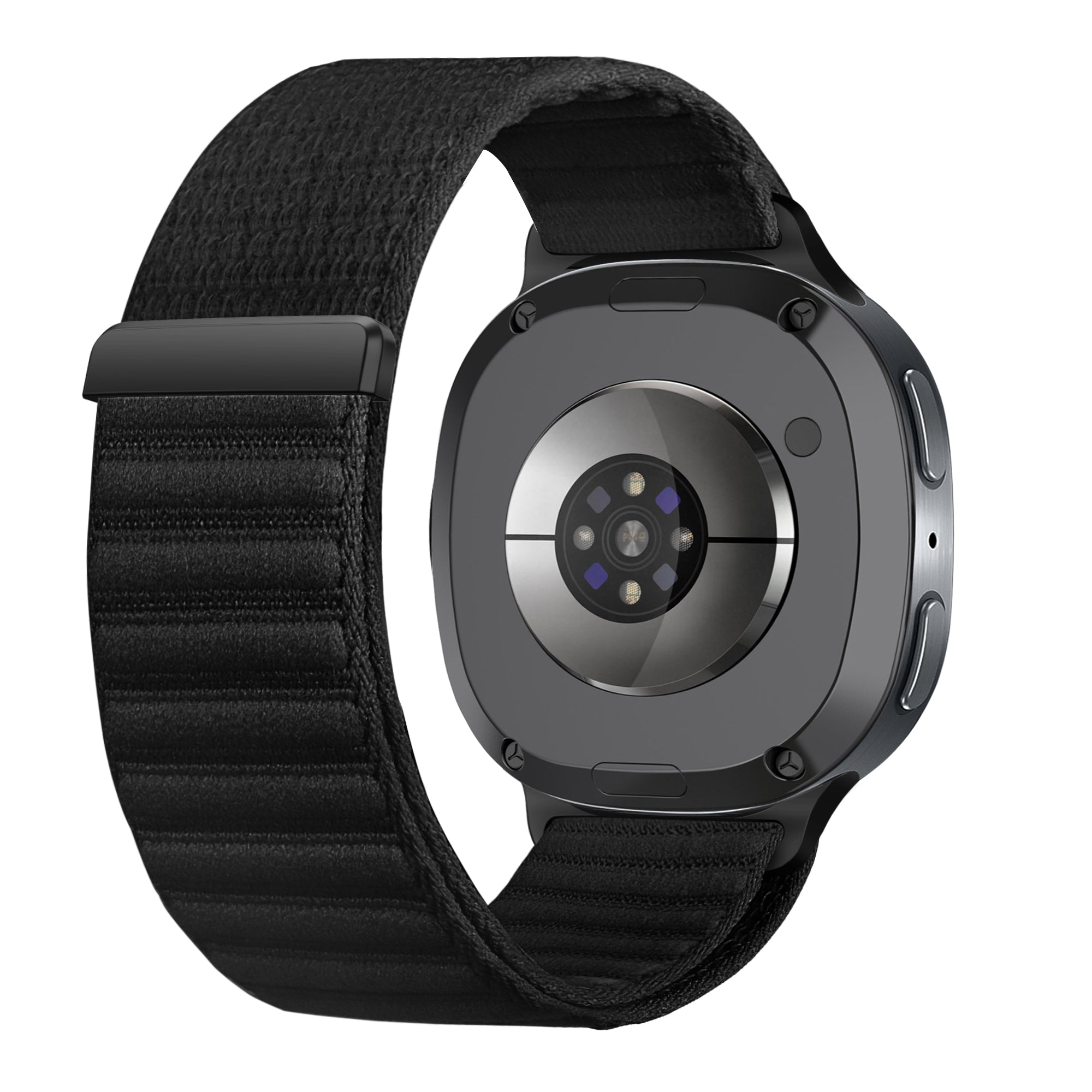 Samsung Galaxy Watch 8 - 44mm Wave Nylonarmband (Schwarz)