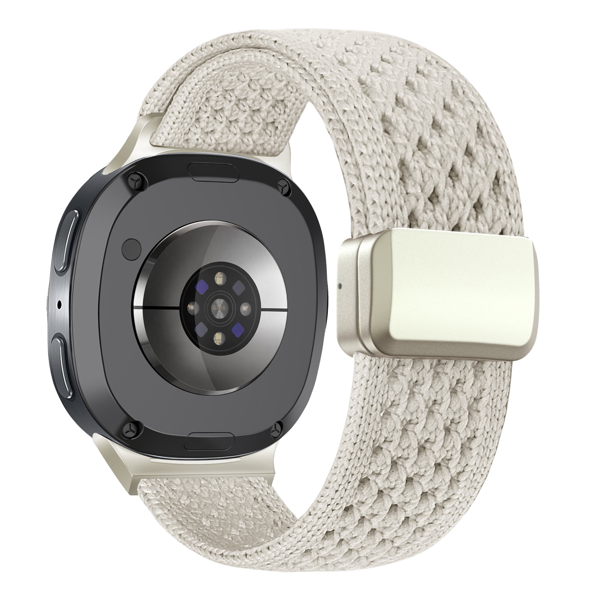 Bandz Samsung Galaxy Watch 8 - 44mm Vintage Nylon Armband (Polarstern)