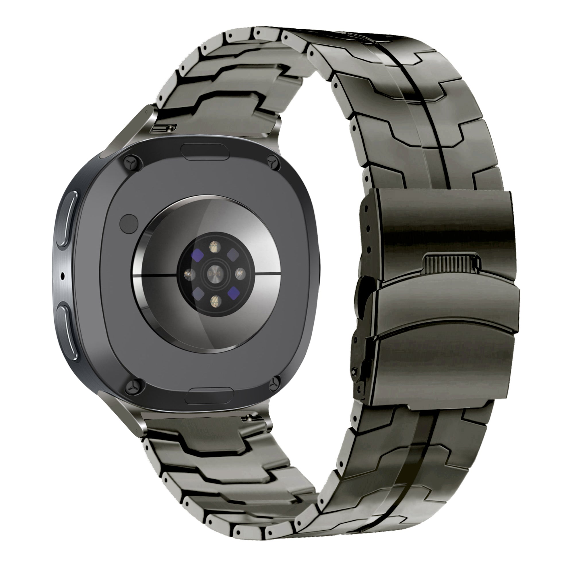 Bandz Samsung Galaxy Watch 8 - 44mm Stahlarmband 'Iron' (Graphit)