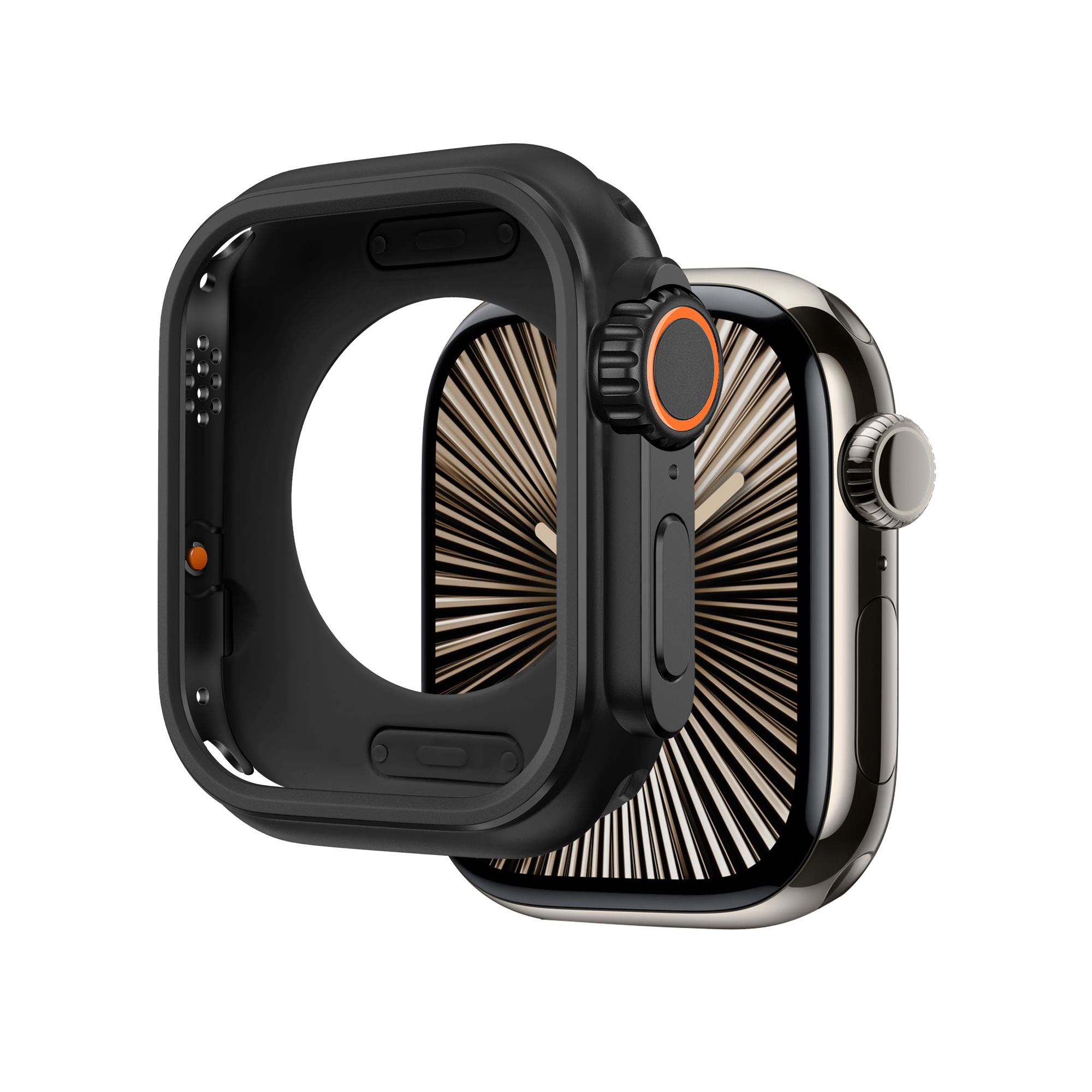 Bandz Apple Watch 7/8/9 - 45mm Metal Case (Black)