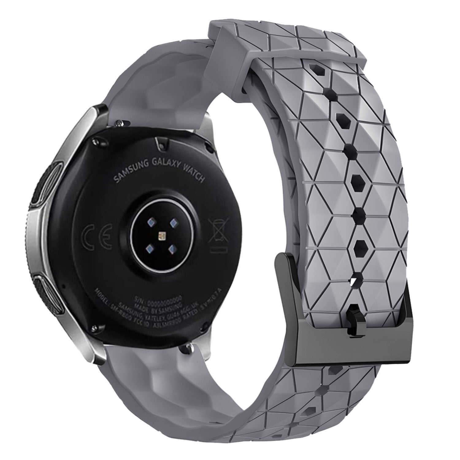 Suunto Run Silikonarmband Sechseck (grau)