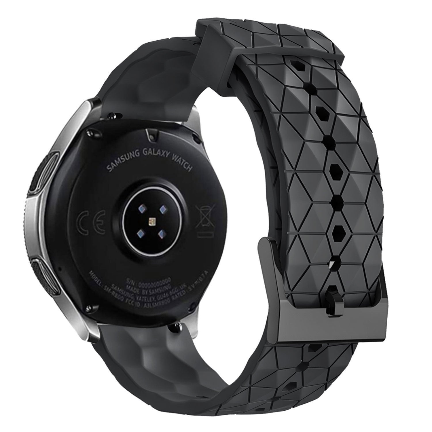 Suunto 9 Peak Pro Silikonarmband Sechseck (schwarz)