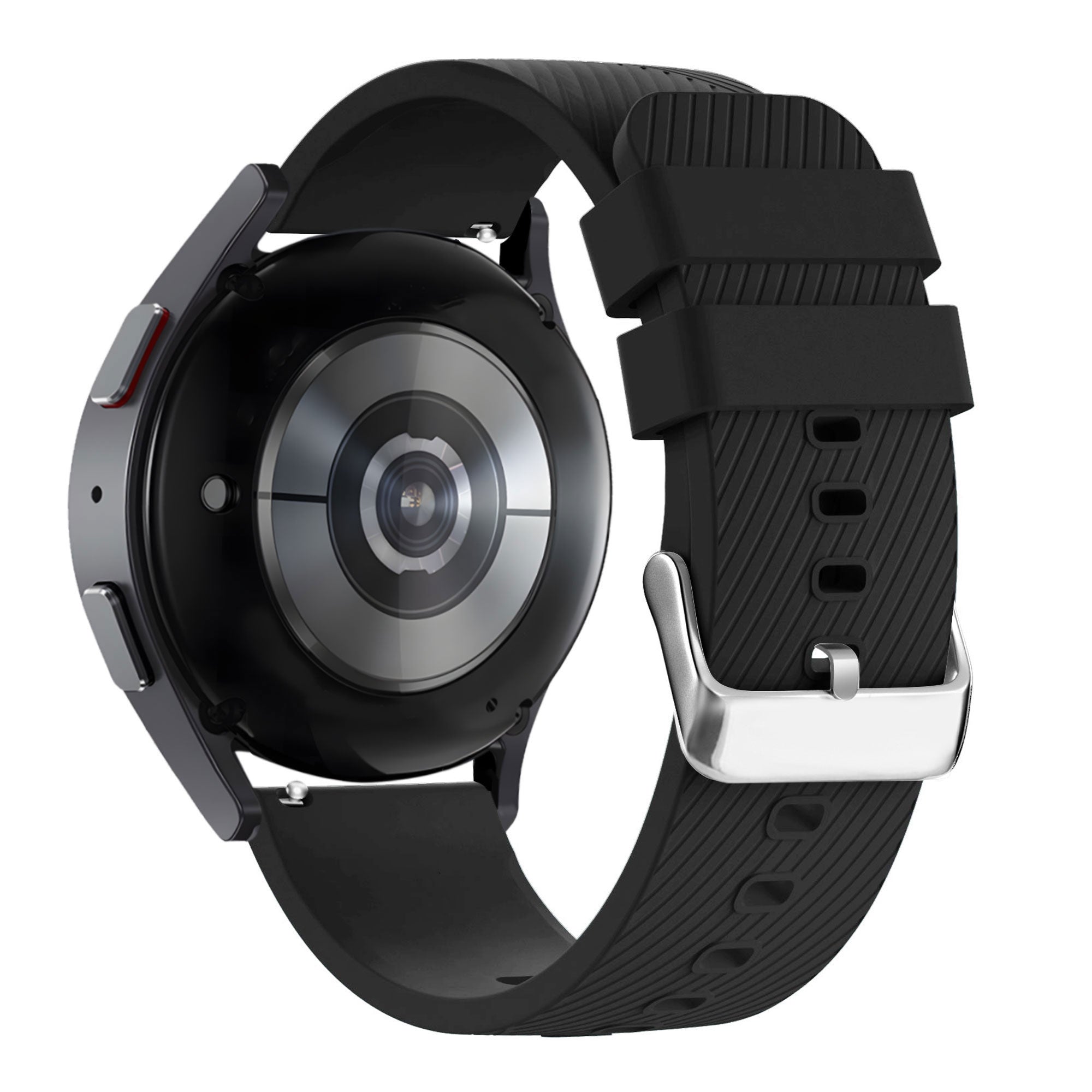 Bandz Amazfit Bip 6 Silikonarmband 'Deluxe' (Schwarz)