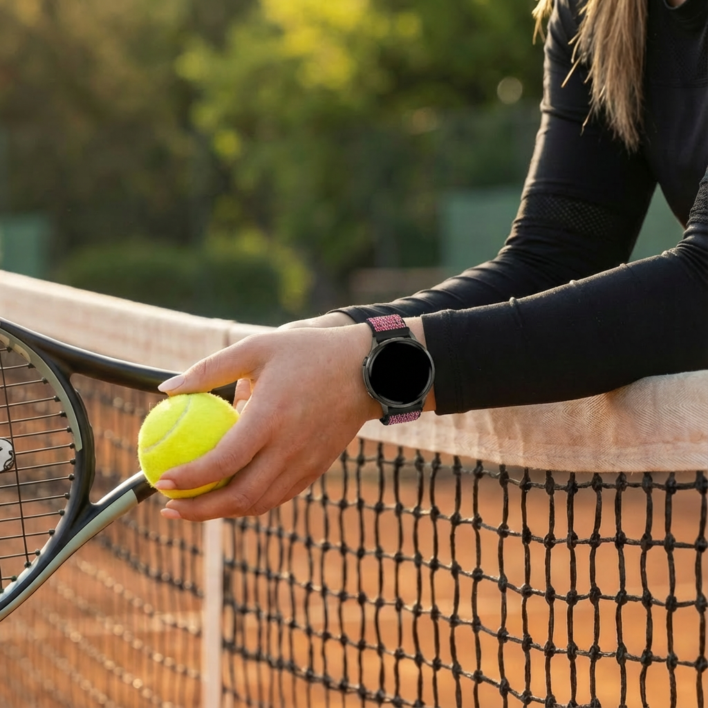 Bandz Garmin Approach S42 Nylon Loop Armband (True Berry)