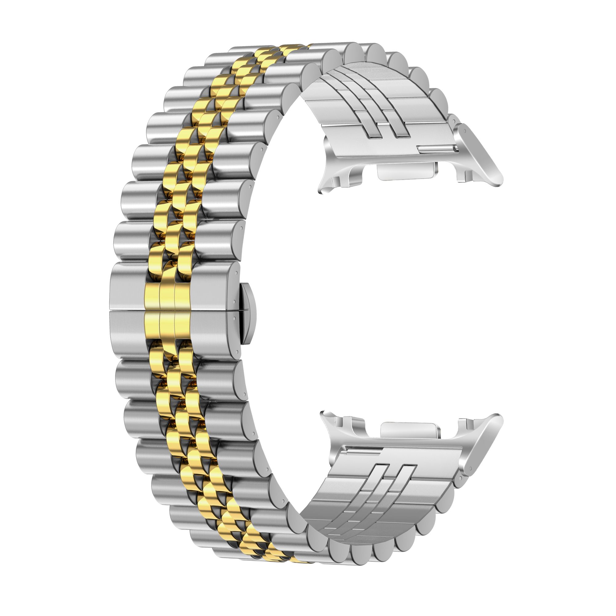 Samsung Galaxy Watch 8 Classic Jubilee Stahlarmband (Silber/Gold)