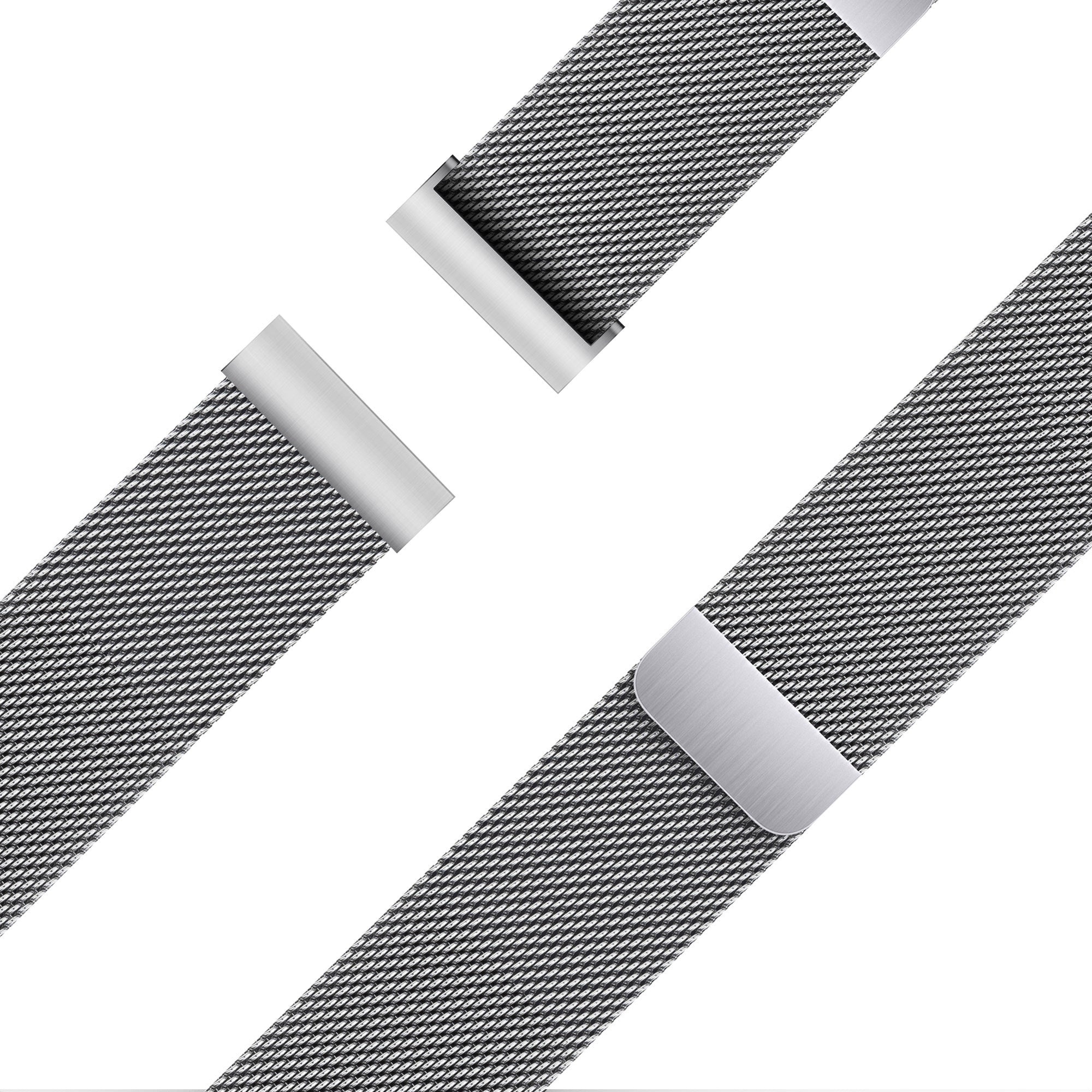 Bandz Polar Vantage M Milanese Loop Armband (Silber)