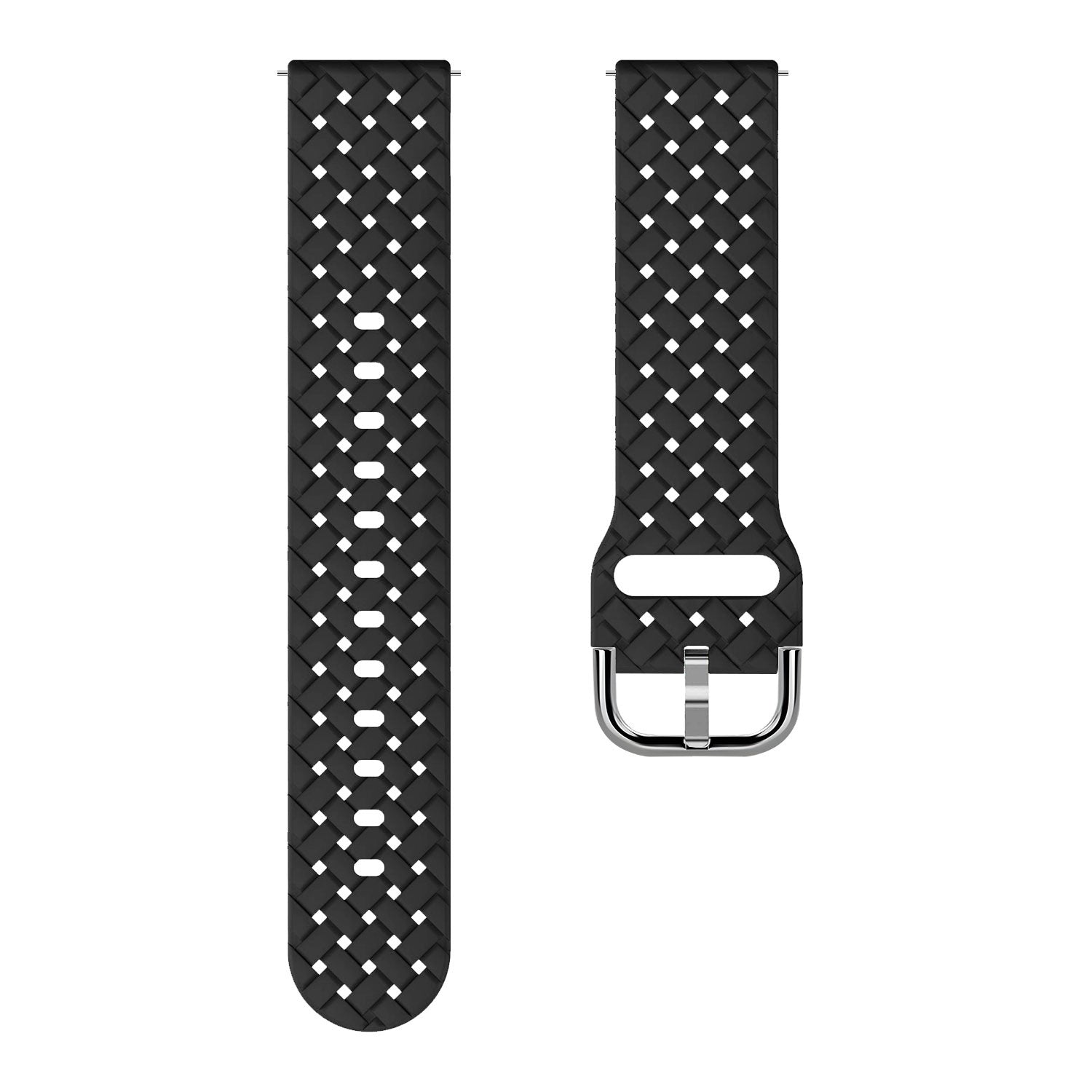 Withings Steel HR - 40mm Geflochtenes Silikonarmband (Schwarz)