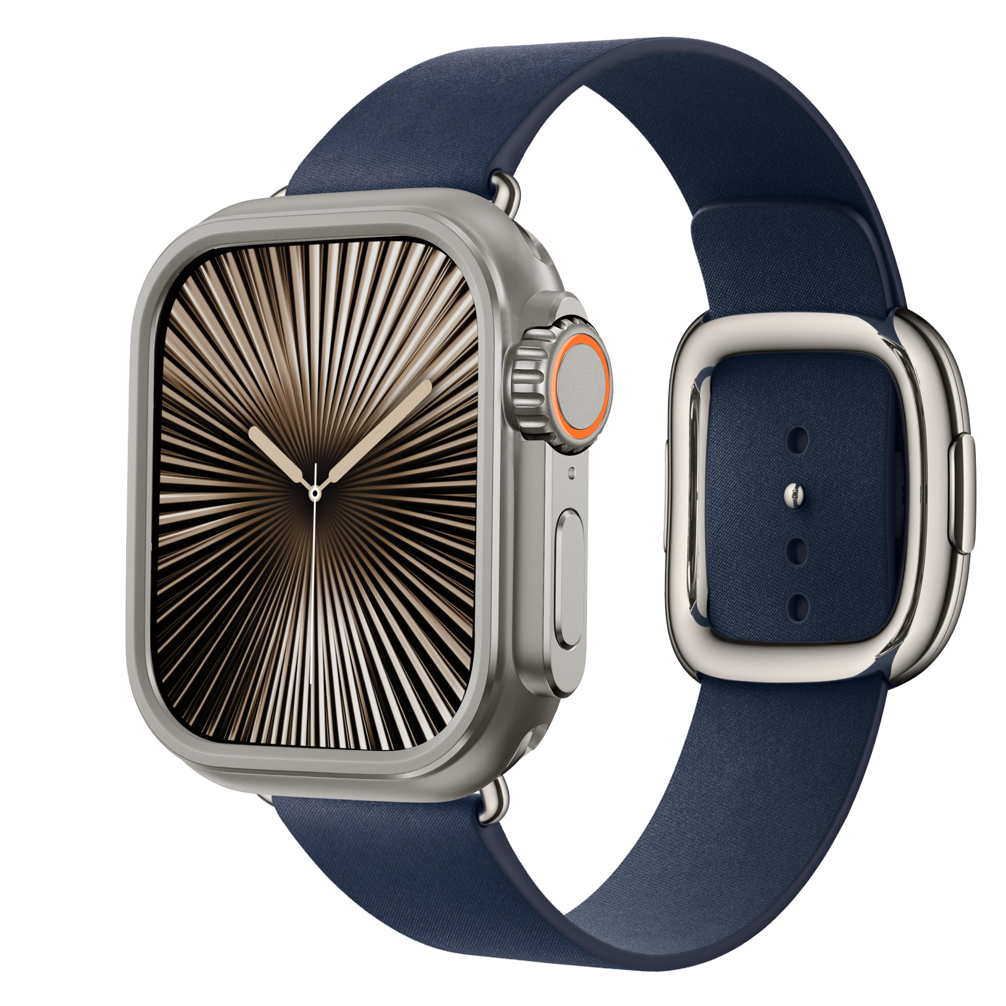 Bandz Apple Watch 7/8/9 - 45mm Metall Hülle (Titan)