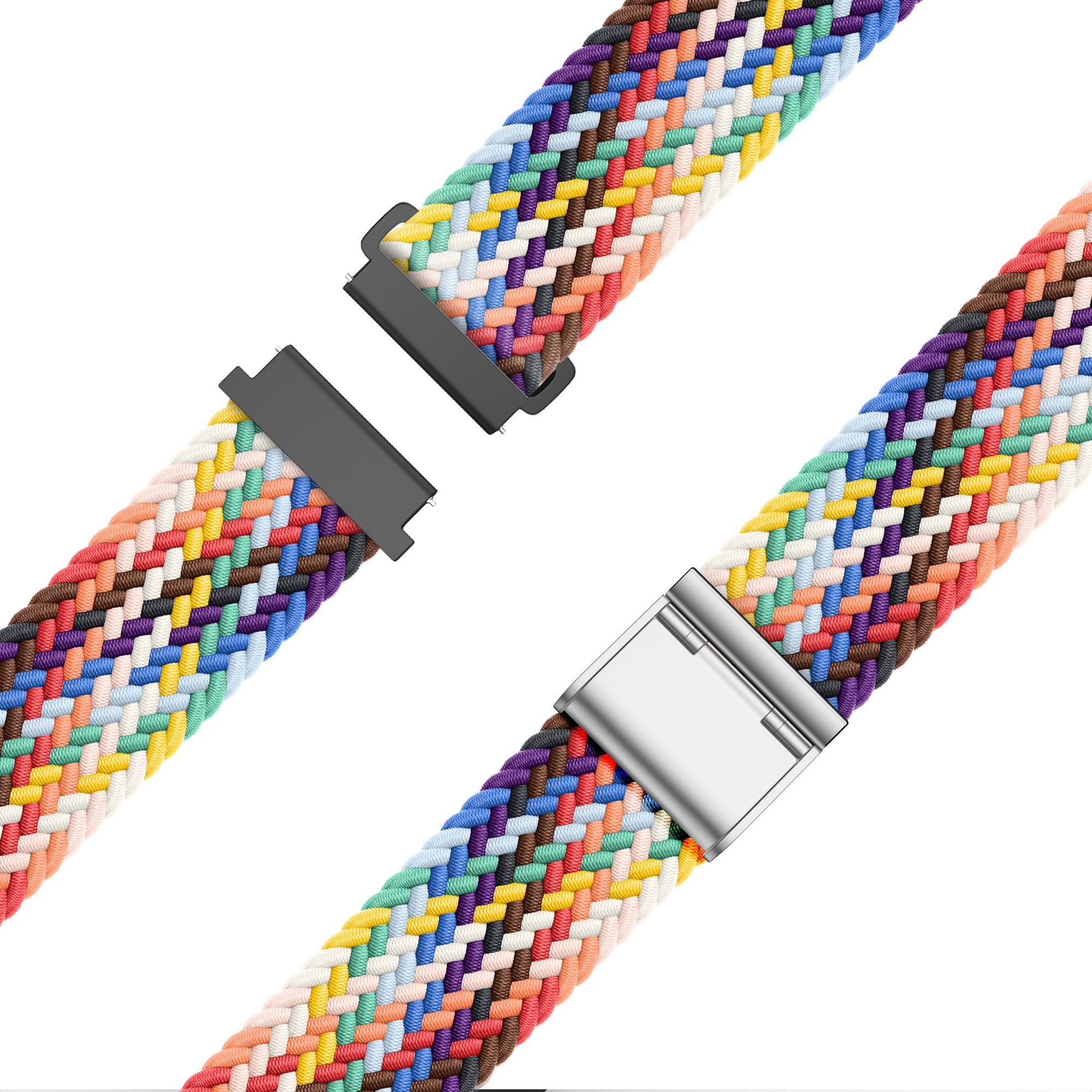Bandz Garmin Approach S42 Woven Nylon Strap (Rainbow)