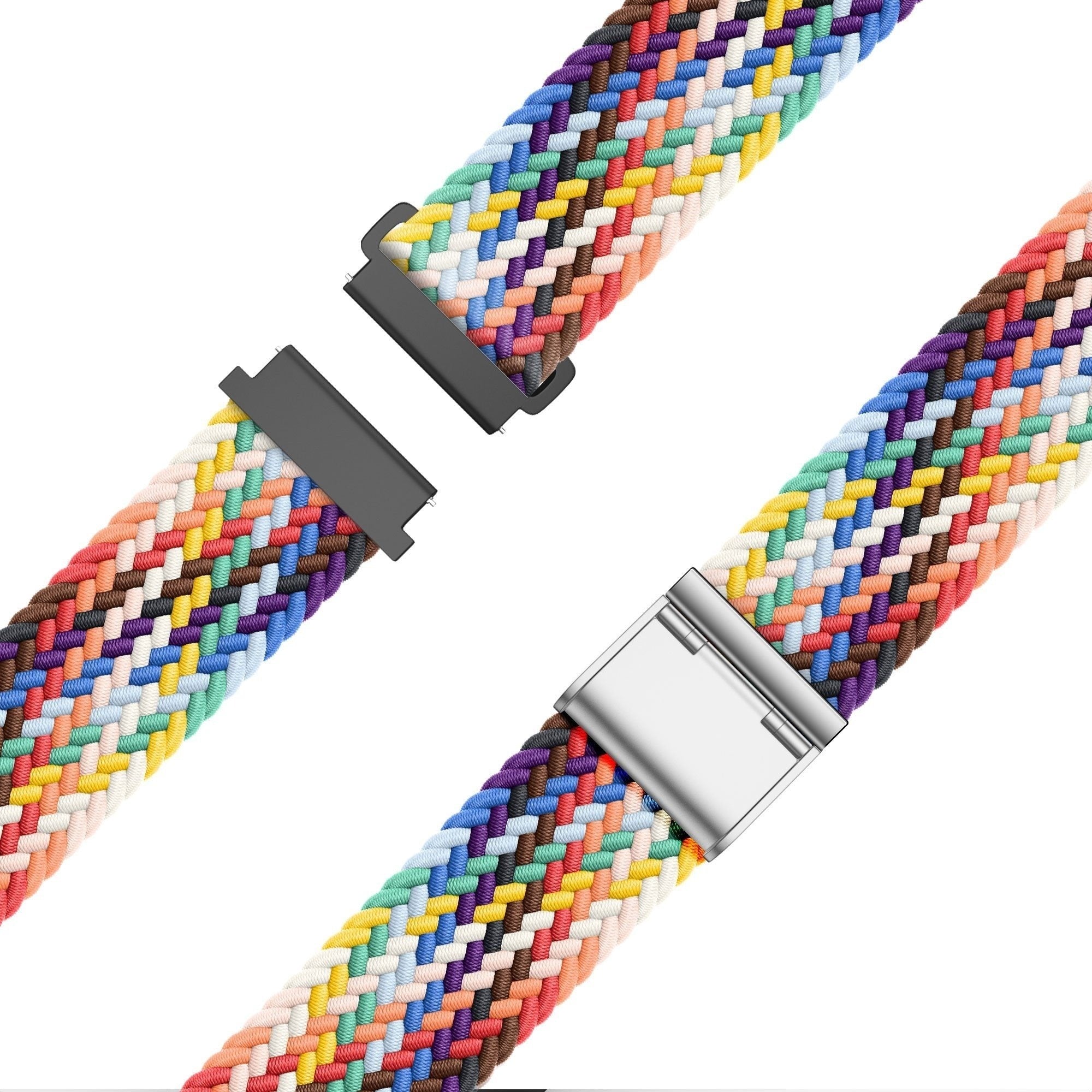 Bandz Coros Apex 42mm geflochtenes Nylonarmband (Regenbogen)