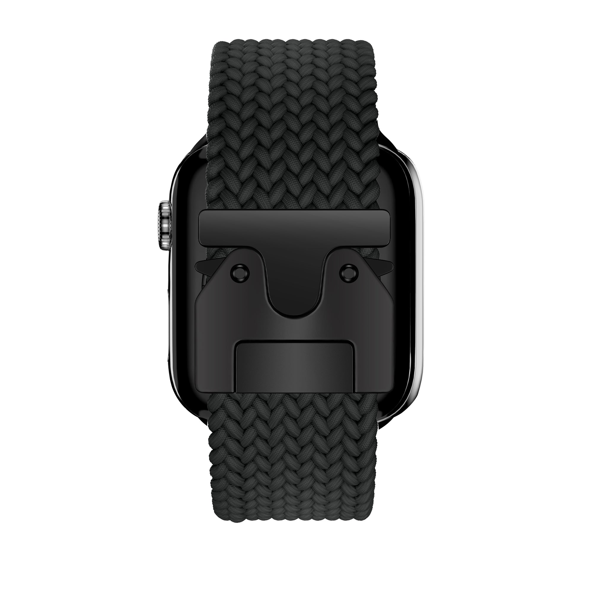 Bandz Apple Watch geflochtenes Nylon Band mit P-Schnalle (Schwarz)