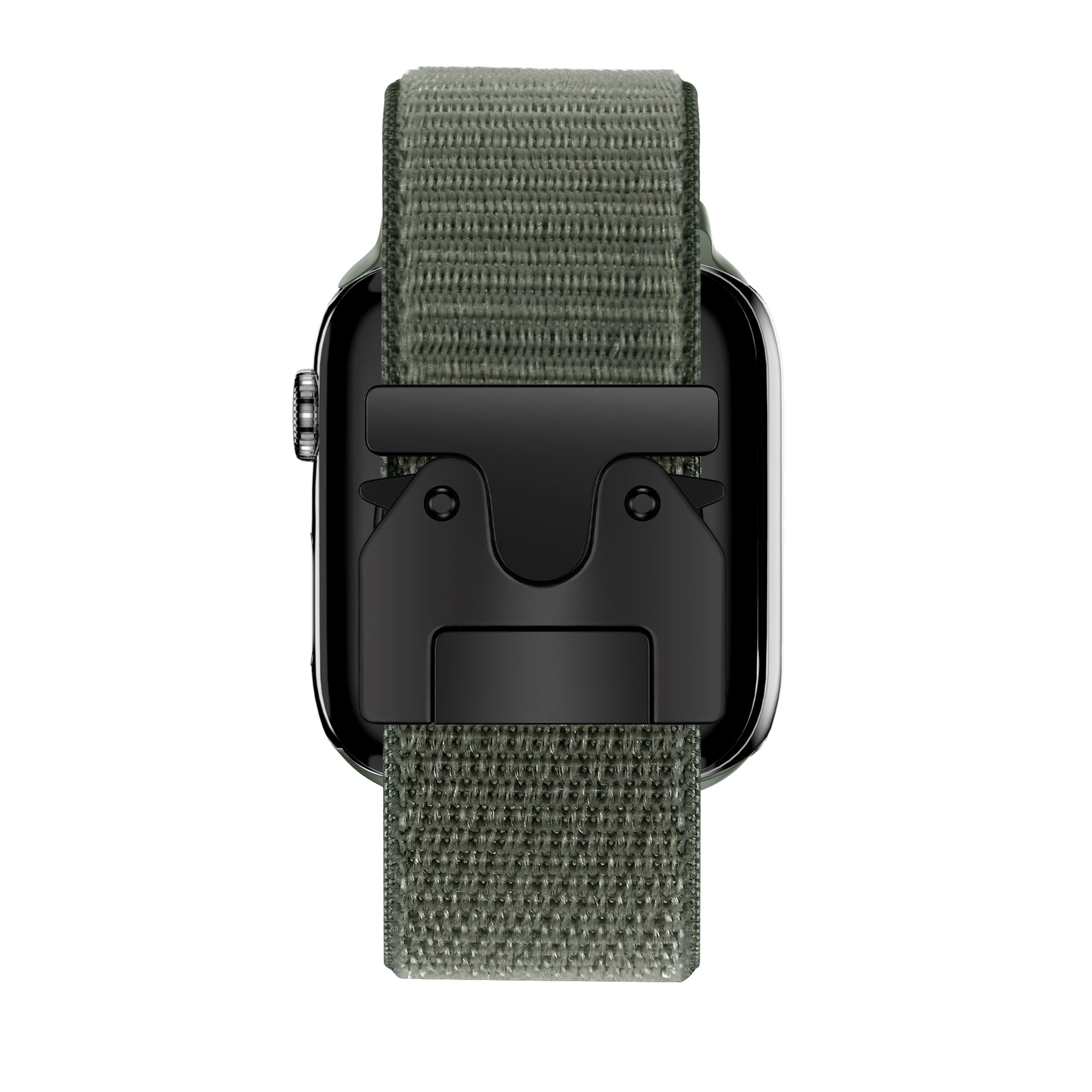 Bandz Apple Watch Nylon Band 'Classic' mit P-Schnalle (Armeegrün)