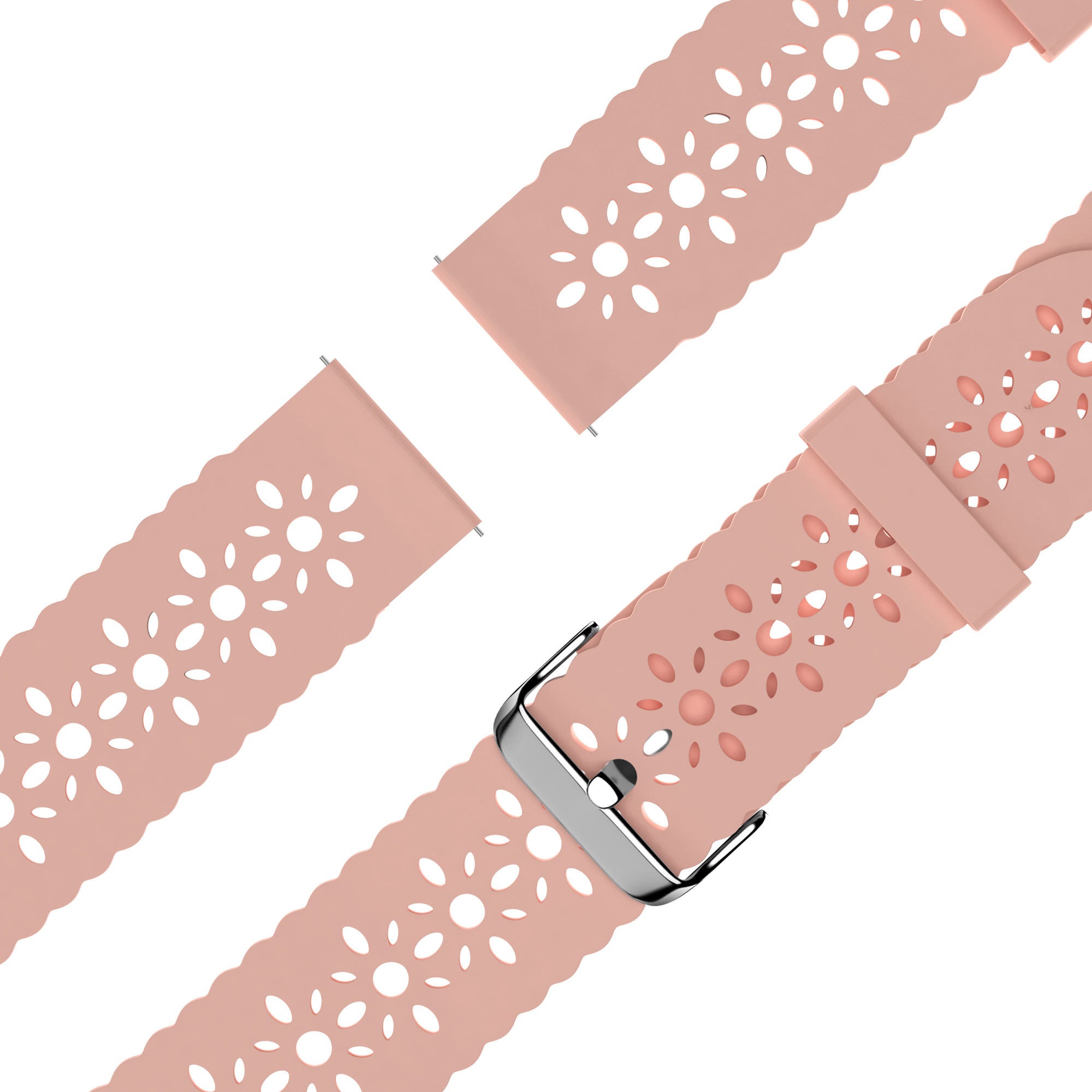 Bandz Coros Pace 2 Patterned Silicone Strap (Pink)