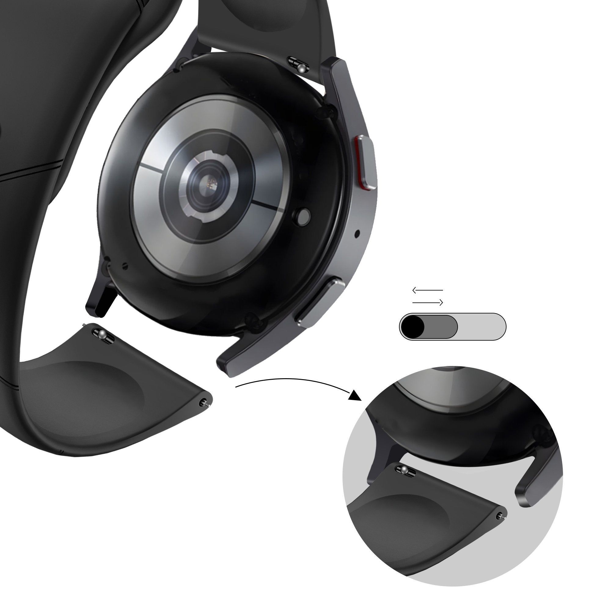 BALR. Samsung Galaxy Watch 6 40mm Hexagons Sport Strap (Black)