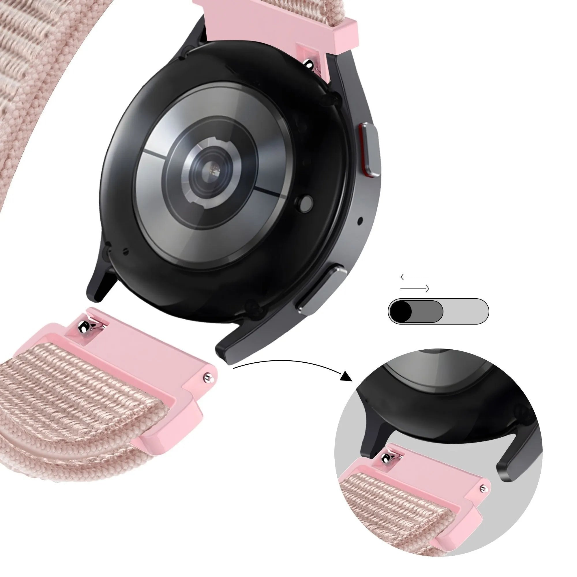 Bandz Coros Apex 2 Nylon Loop Armband (Roségold)