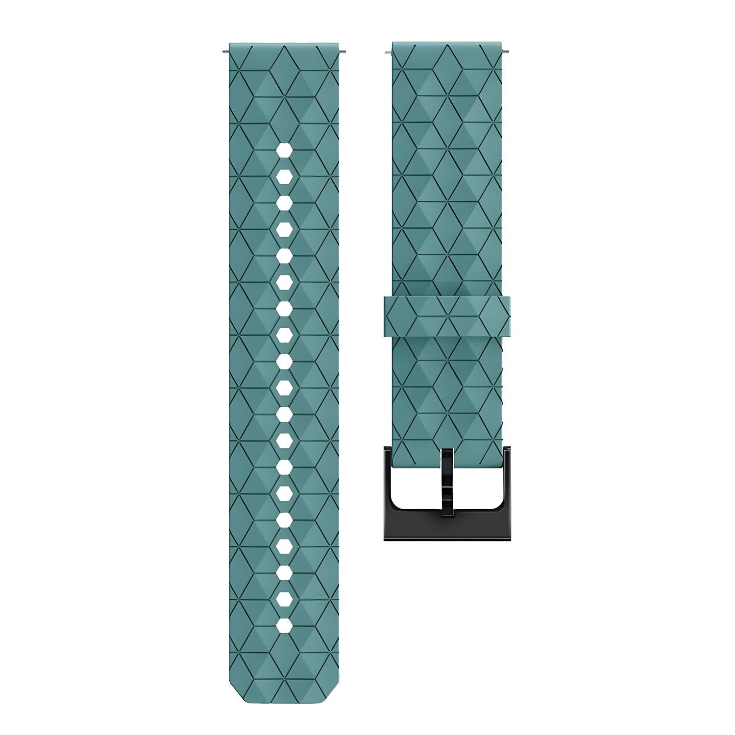 Coros Pace 4 Silicone Hexa Strap (Greyblue)