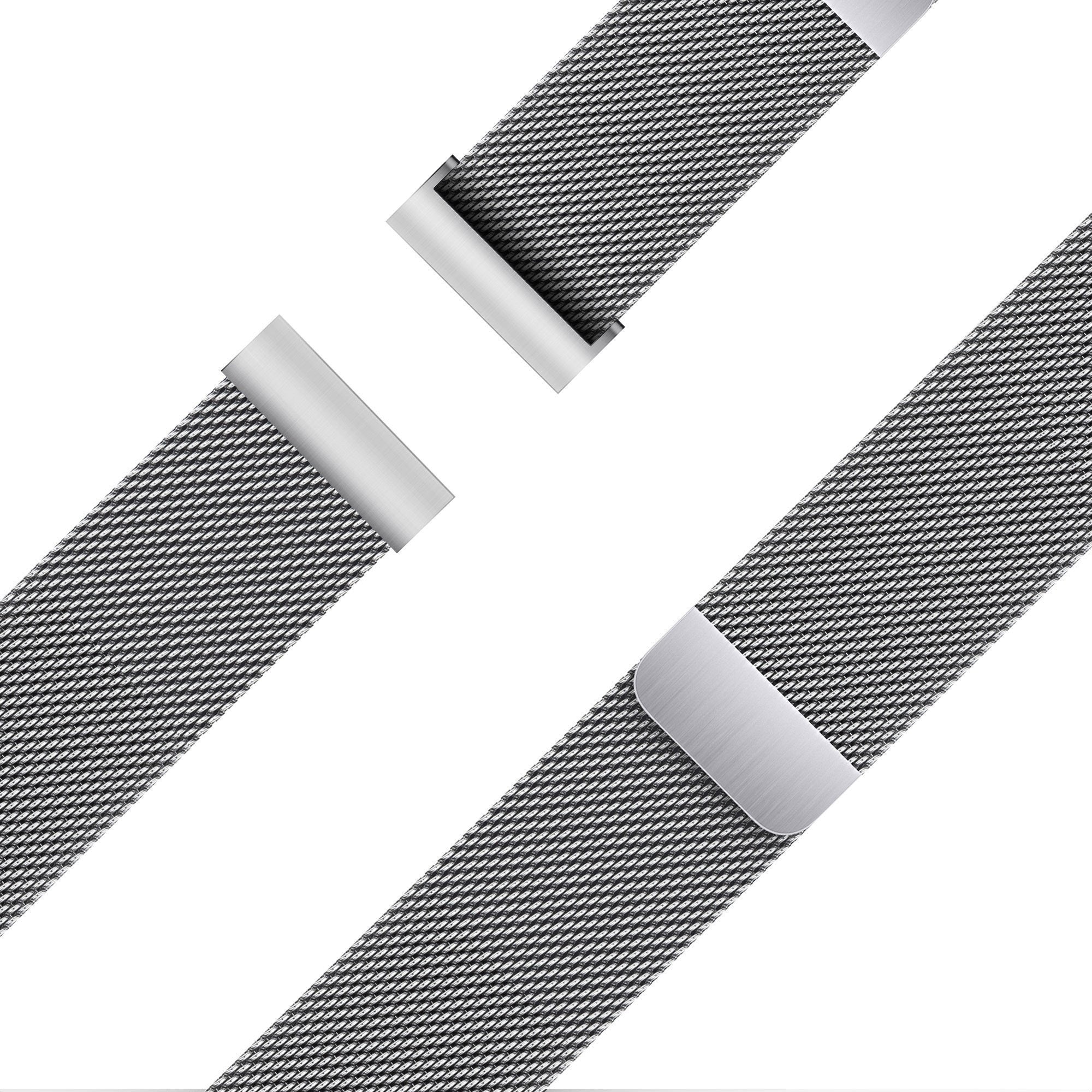 Bandz Coros Apex 42mm Milanese Loop Armband (Silber)