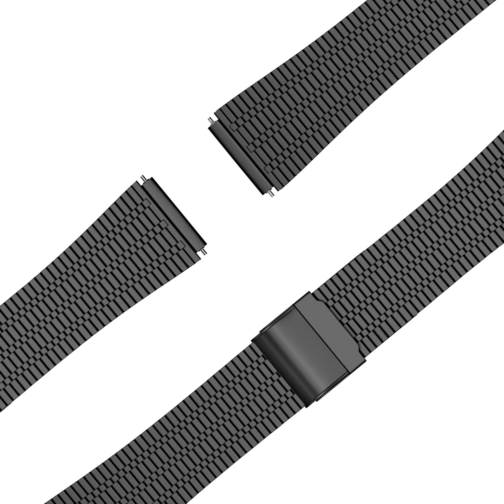 Bandz Garmin Approach S50 Verstellbares Stahlarmband (Schwarz)