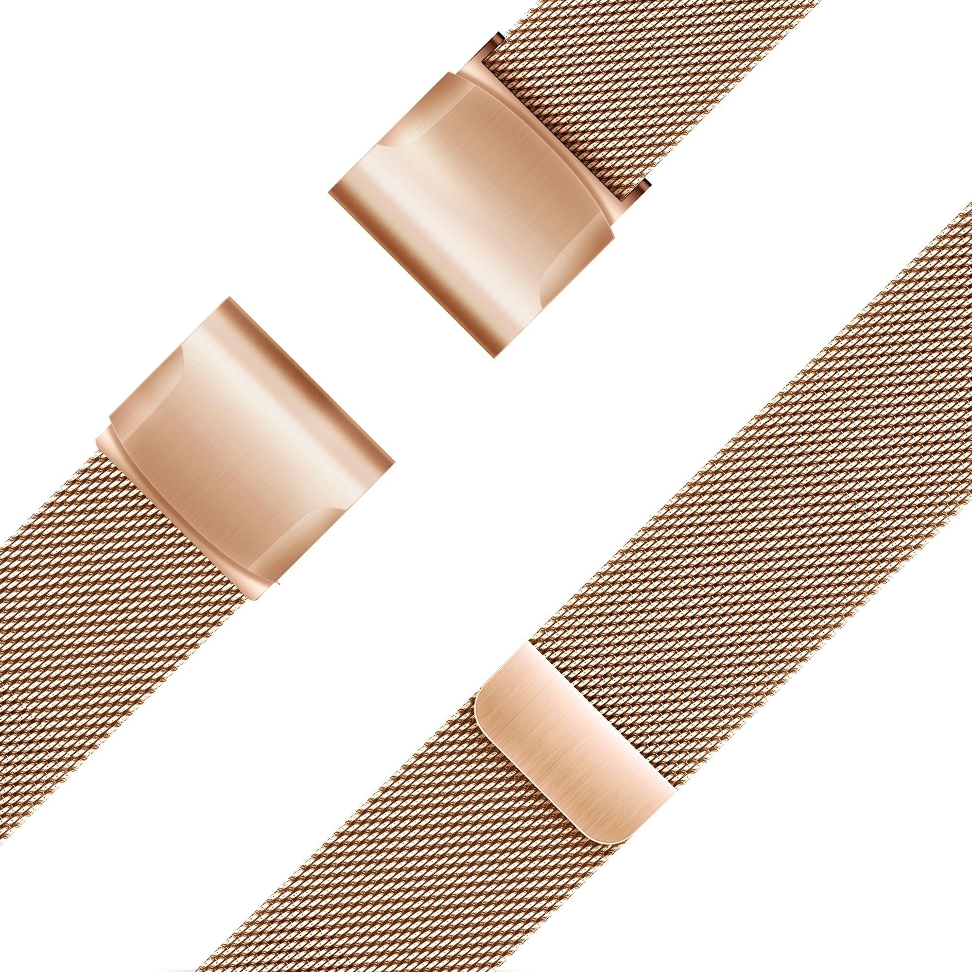 Bandz Garmin Descent Mk3(i) - 43mm Milanese Loop Armband (Roségold)