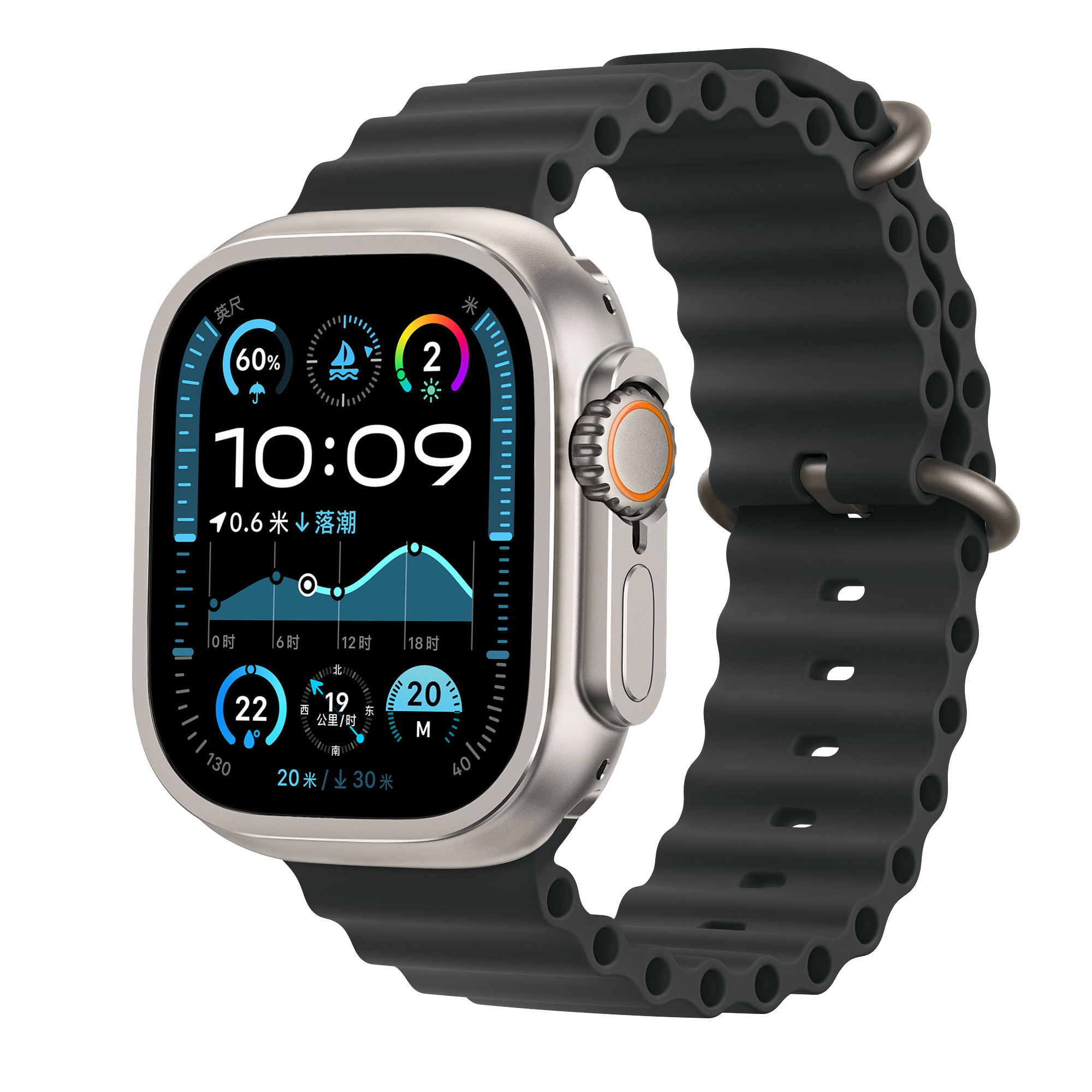 Bandz Apple Watch Ultra - 49mm Metall Hülle (Titan)