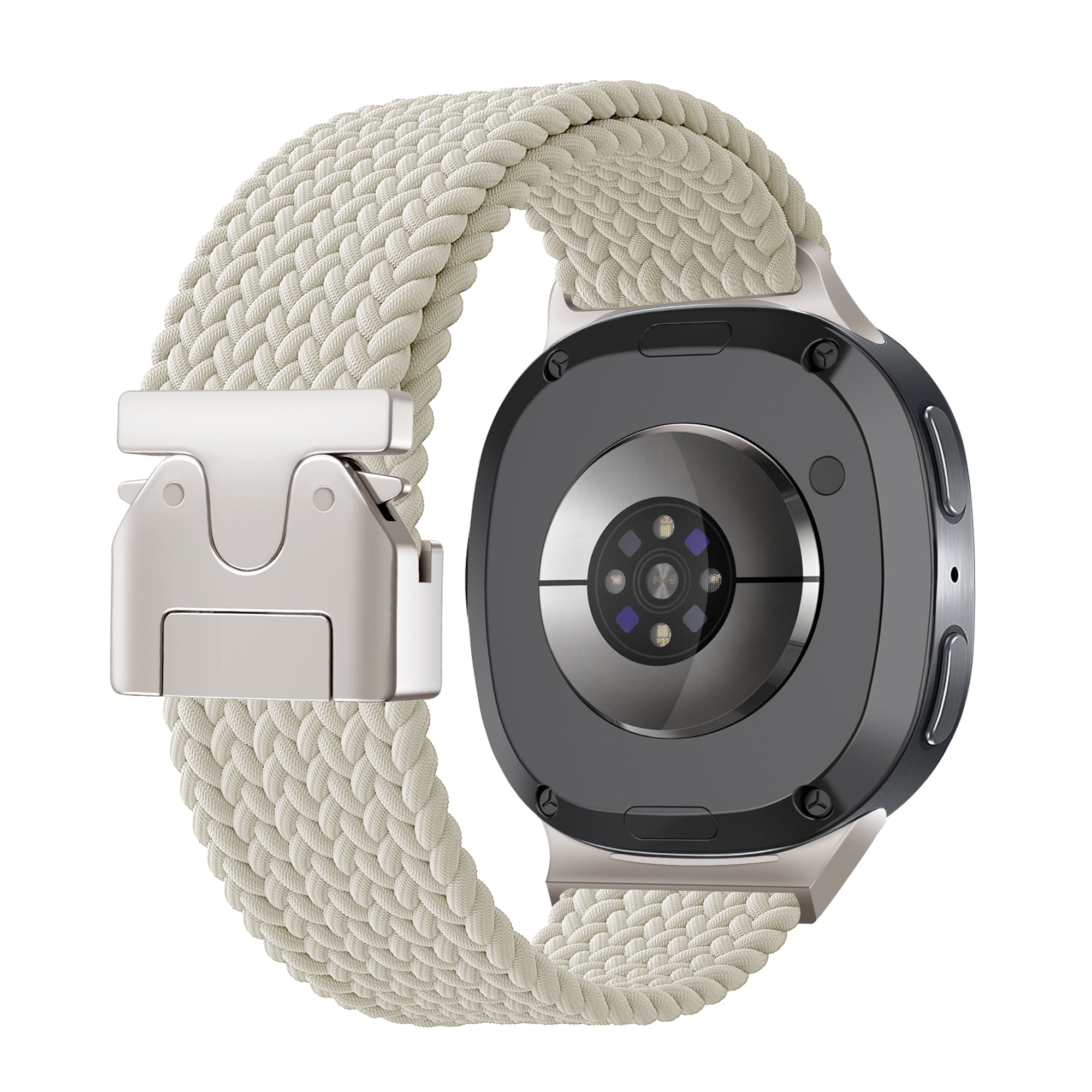 Samsung Galaxy Watch 8 Classic Braided Strap with P-Buckle (Starlight)
