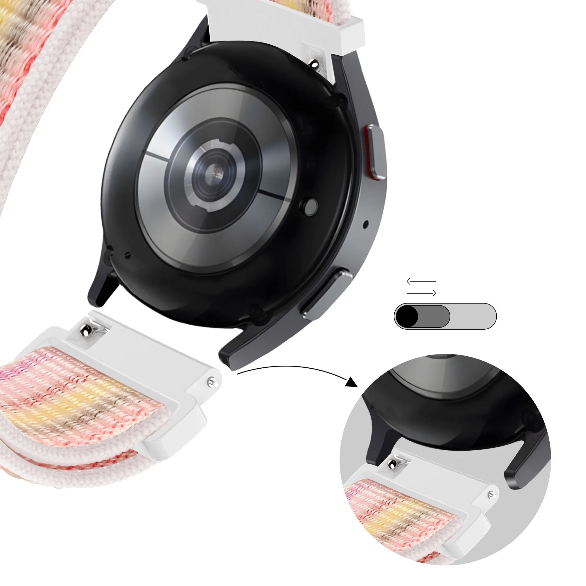 Bandz Coros Pace 2 Nylon Loop Armband (Bunt)