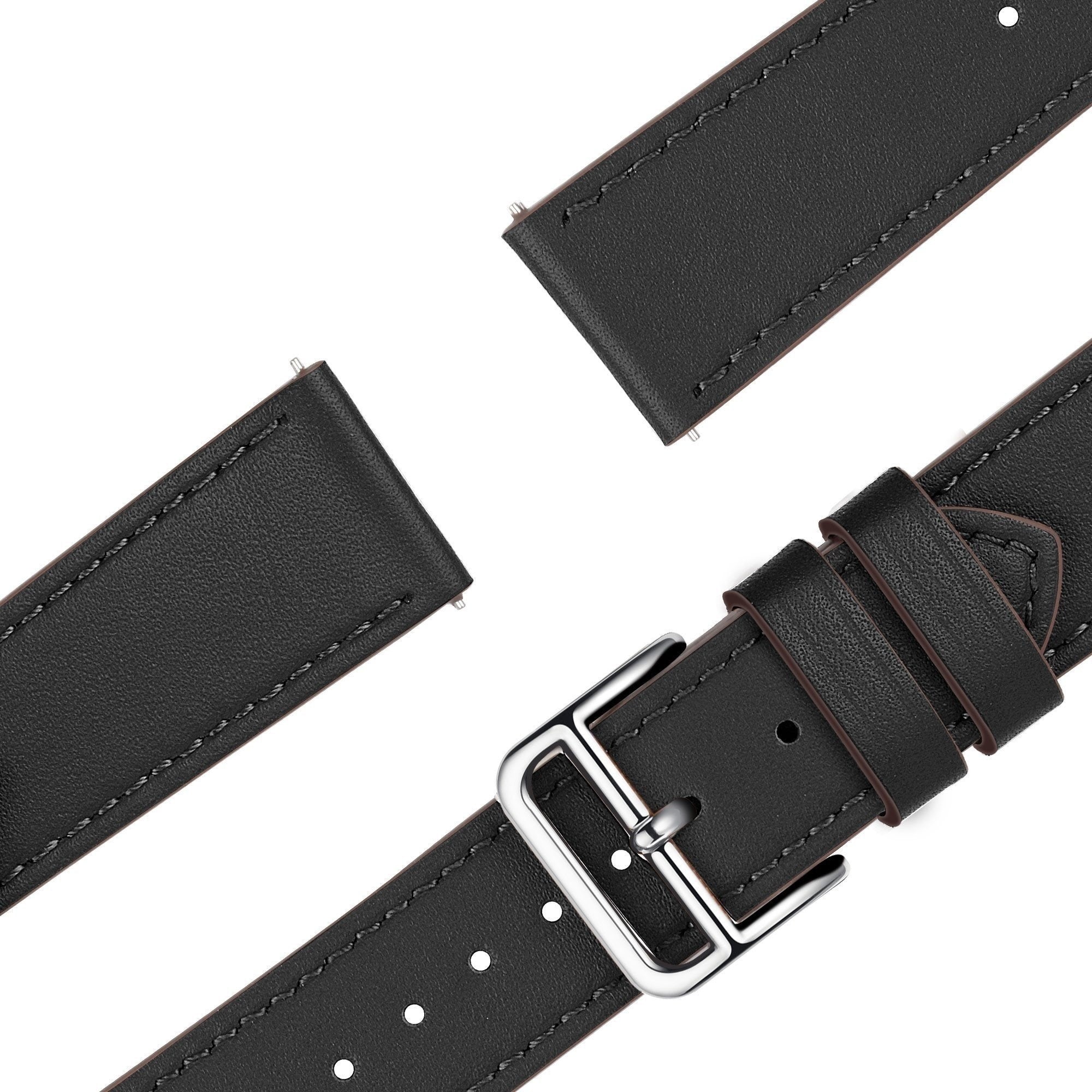 Bandz Oppo Watch X2 Leather Strap 'Deluxe' (Black)